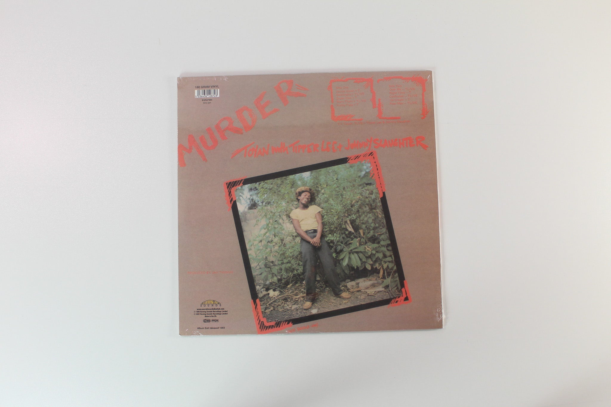 Toyan With Tipper Lee + Johnny Slaughter - Murder on Burning Sounds Reissue Sealed