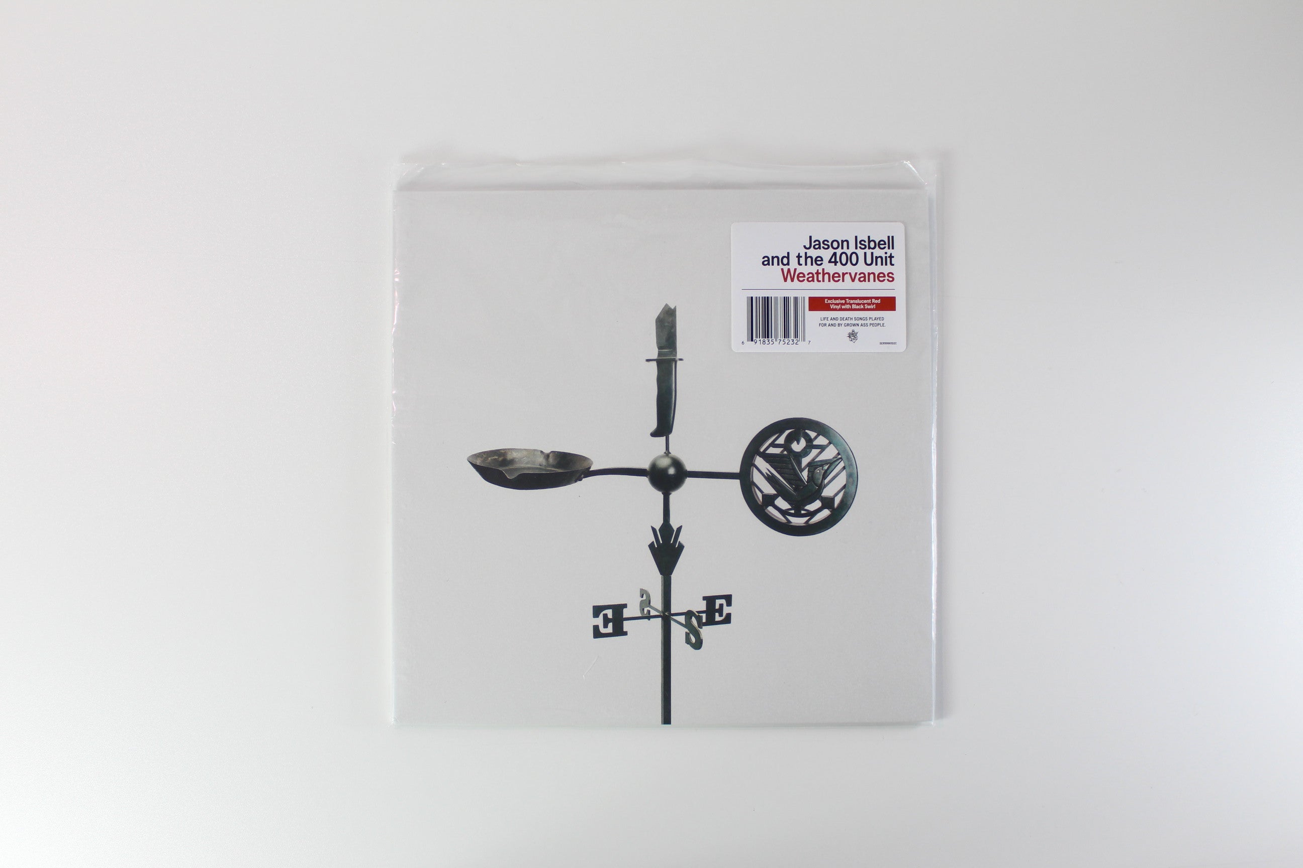 Jason Isbell And The 400 Unit - Weathervanes on Thirty Tigers/Southeastern Records Ltd. Red Translucent w/ Black Swirl