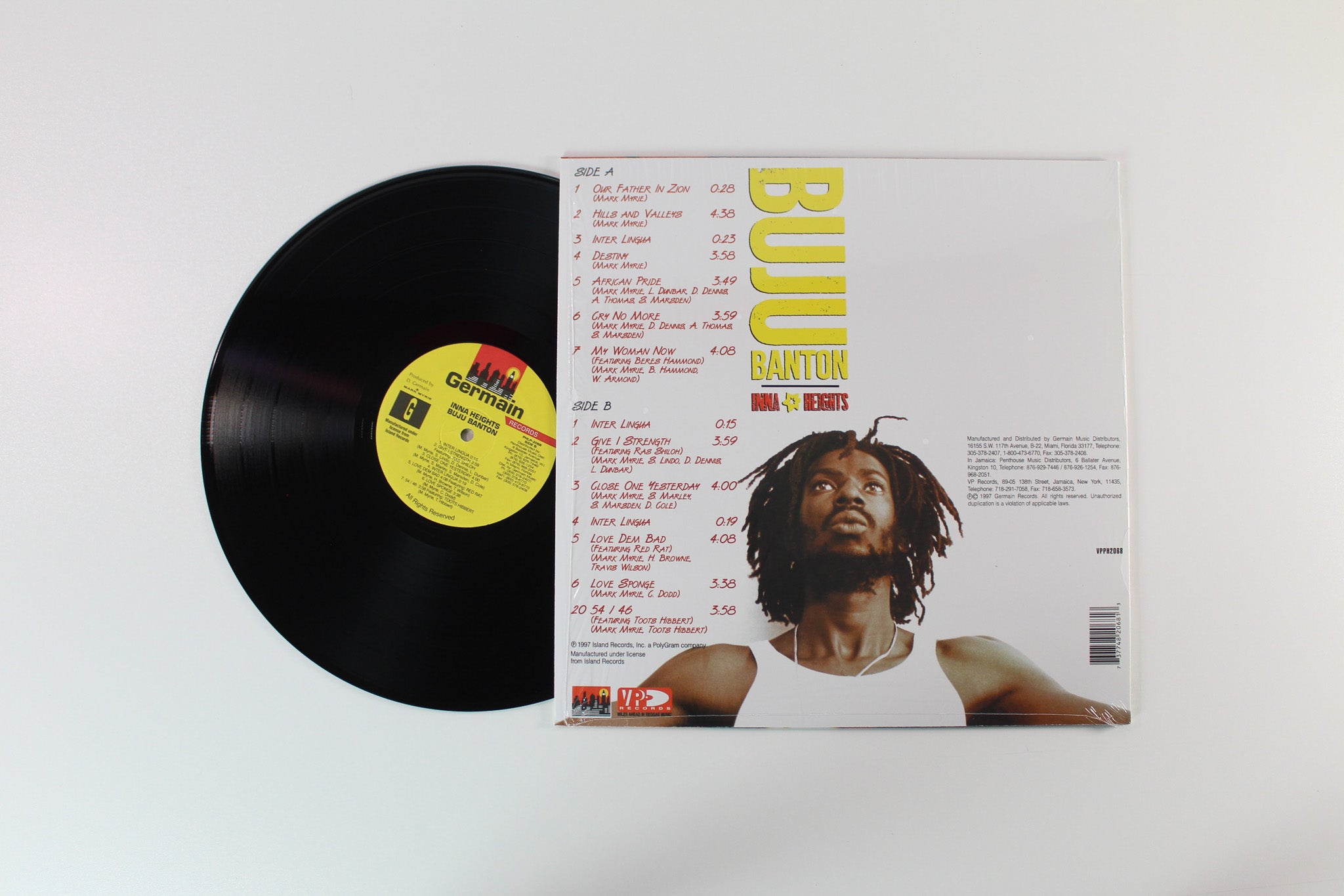 Buju Banton - Inna Heights on Germain Records / VP