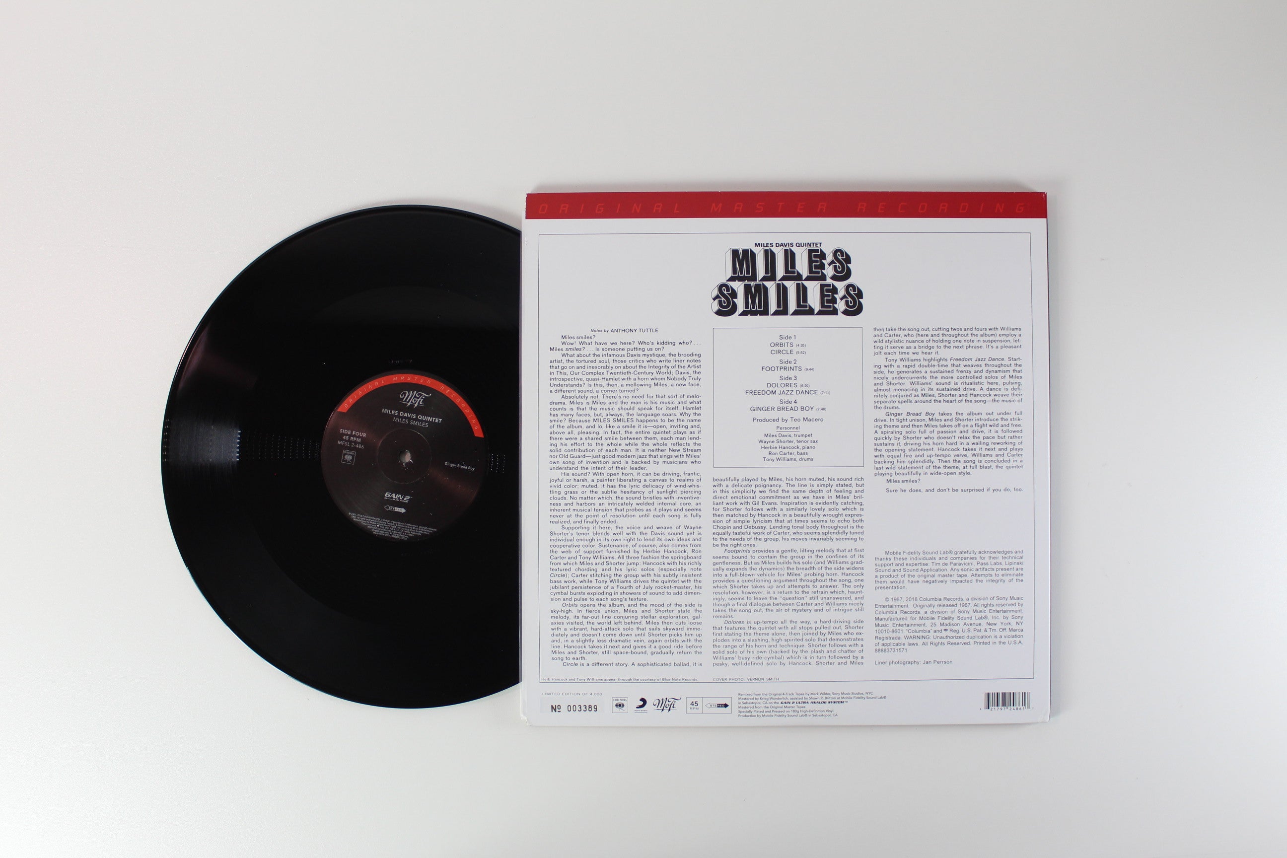 The Miles Davis Quintet - Miles Smiles on Mobile Fidelity Sound Lab Ltd. Numbered Reissue