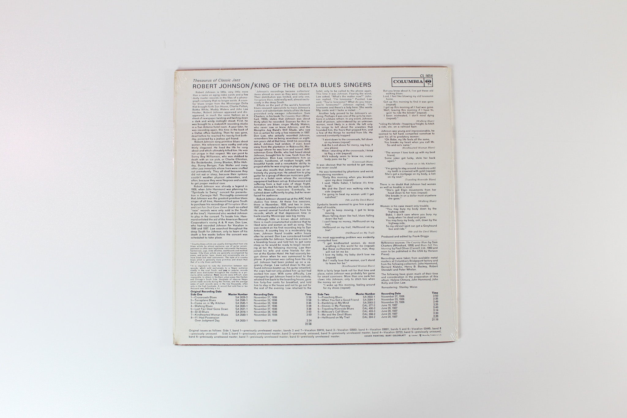 Robert Johnson - King Of The Delta Blues Singers on Columbia Sealed