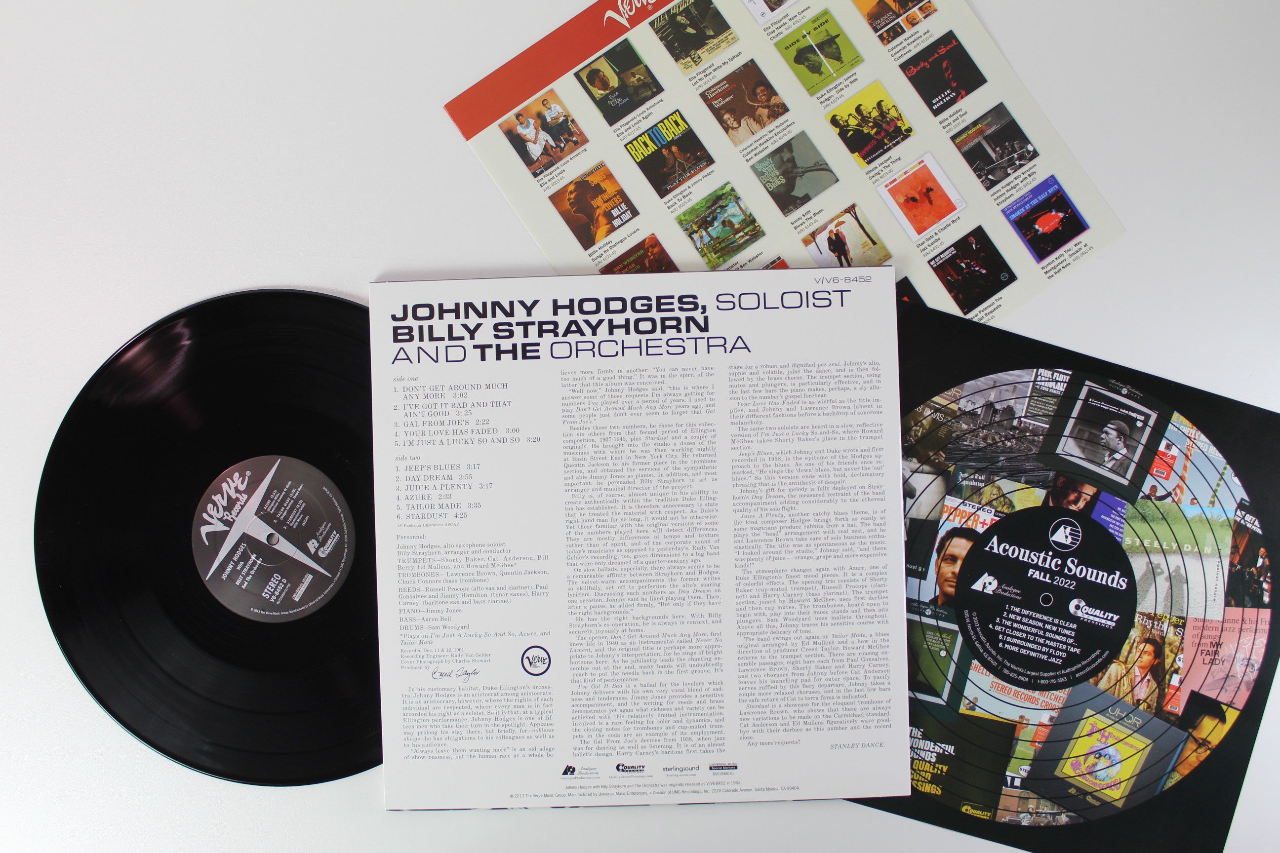 Johnny Hodges & Billy Strayhorn - Johnny Hodges With Billy Strayhorn And The Orchestra on Analogue Productions Verve Reissues