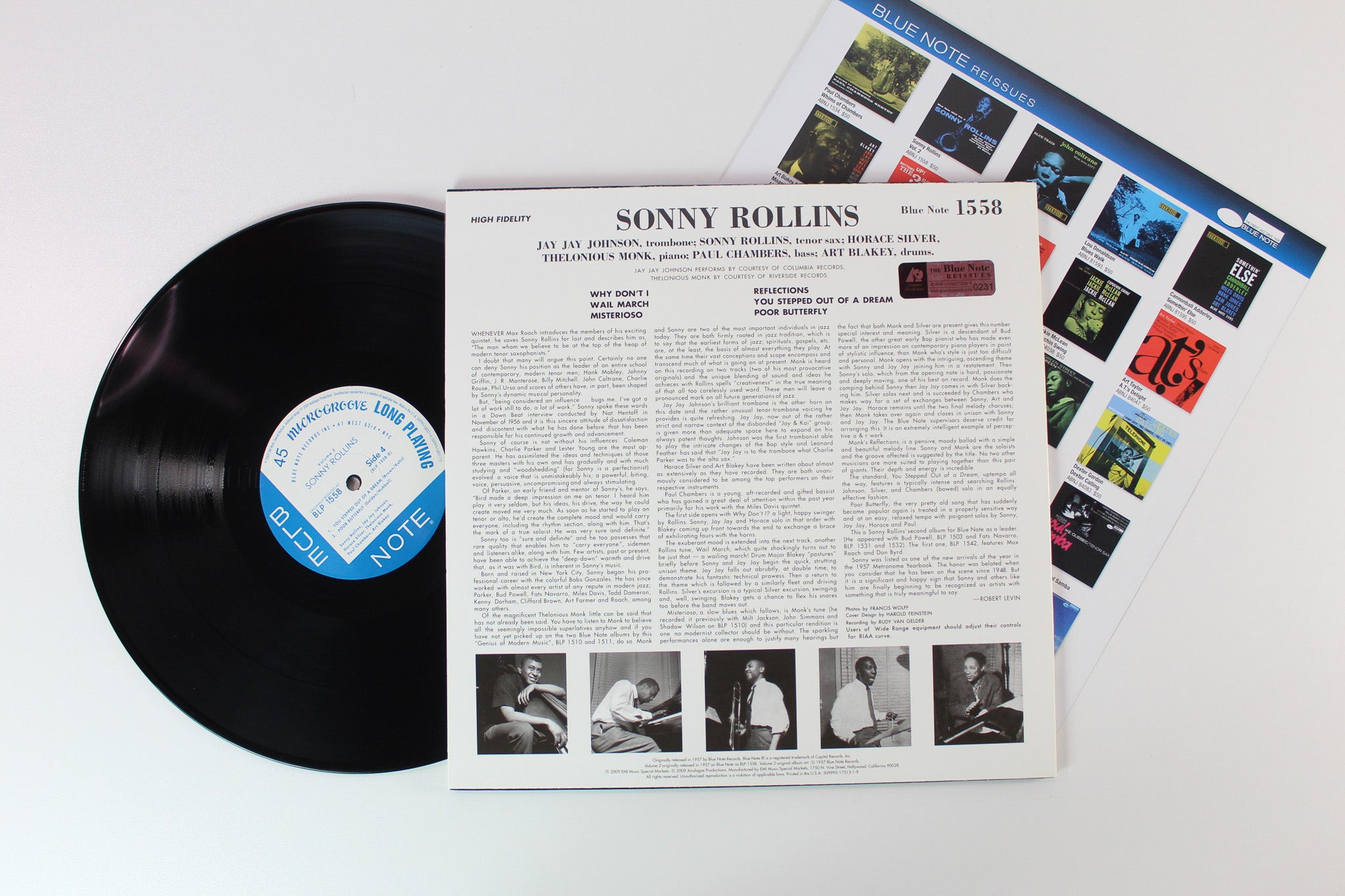 Sonny Rollins - Volume 2 on Blue Note Analogue Productions Ltd Numbered 45 RPM Mono 180 Gram Reissue