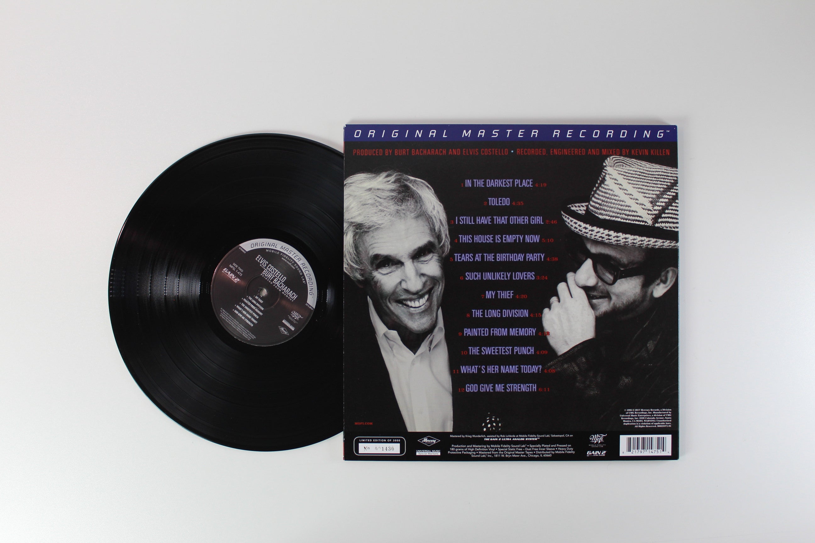 Elvis Costello, Burt Bacharach - Painted From Memory on Mobile Fidelity Sound Lab Ltd. Numbered Reissue