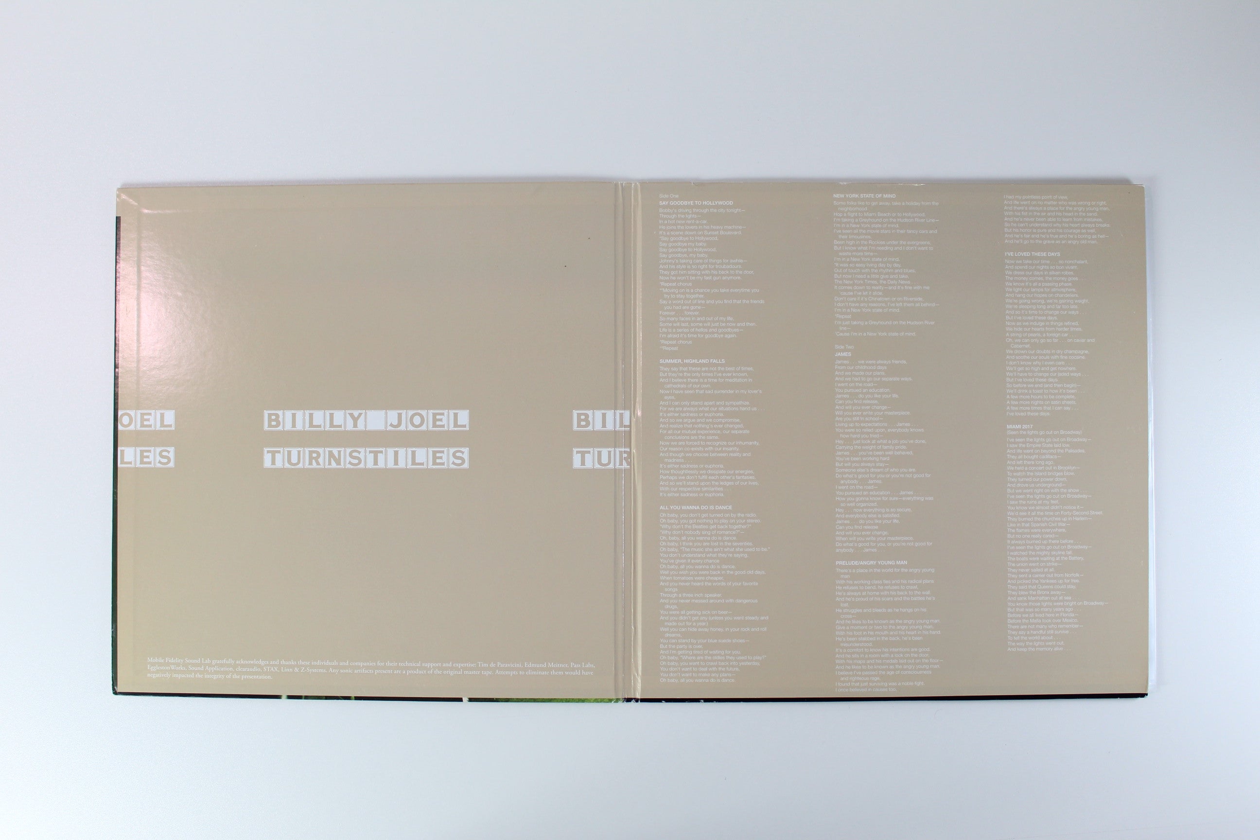 Billy Joel - Turnstiles on Mobile Fidelity Sound Lab Numbered Reissue