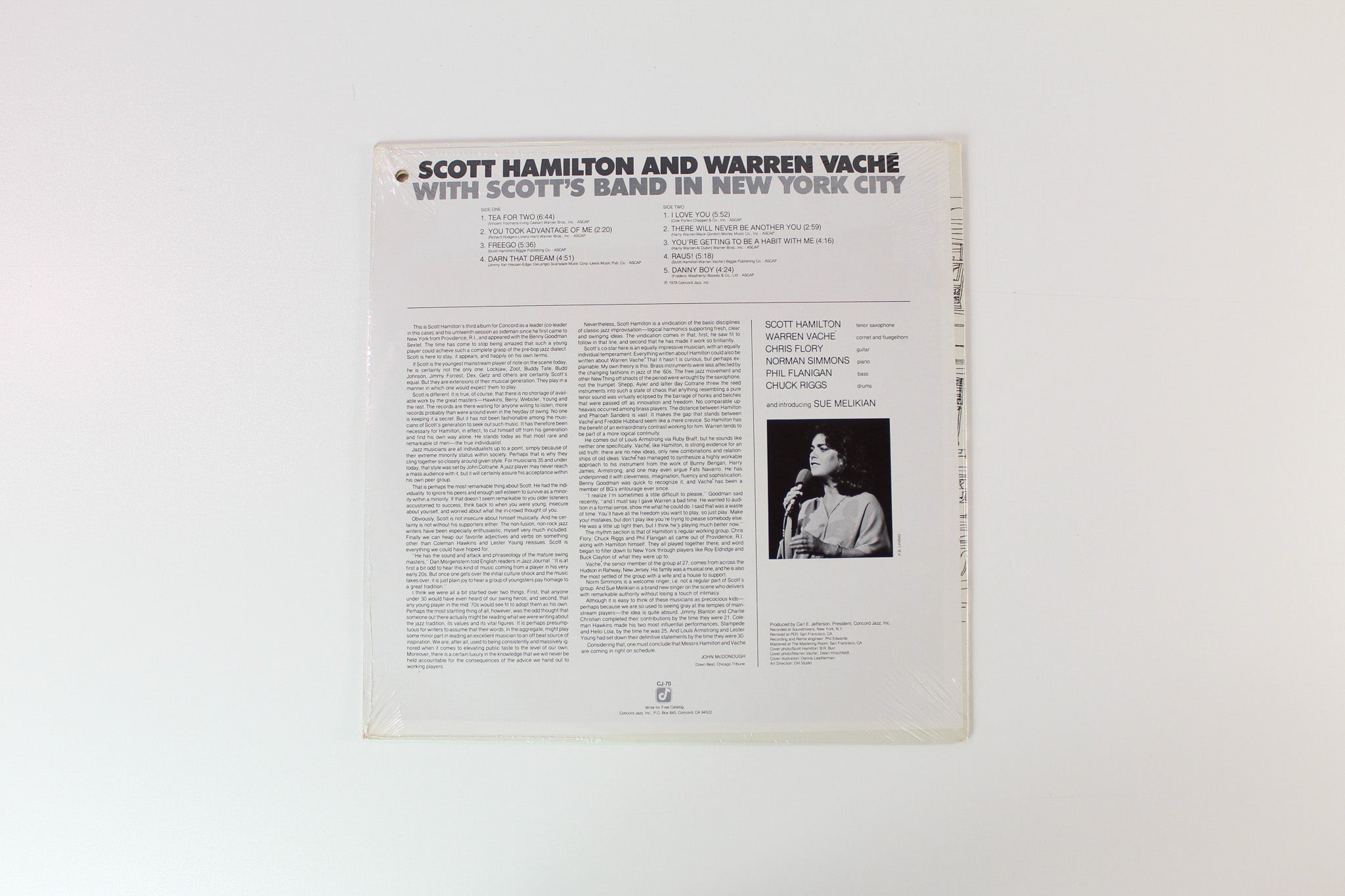 Scott Hamilton - Scott Hamilton And Warren Vaché With Scott's Band In New York City on Concord Jazz Sealed