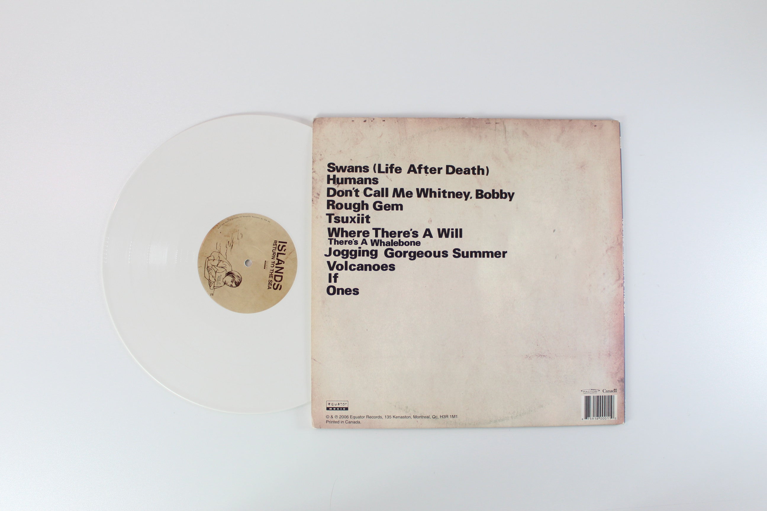 Islands - Return To The Sea on Equator Records Ltd. White Vinyl