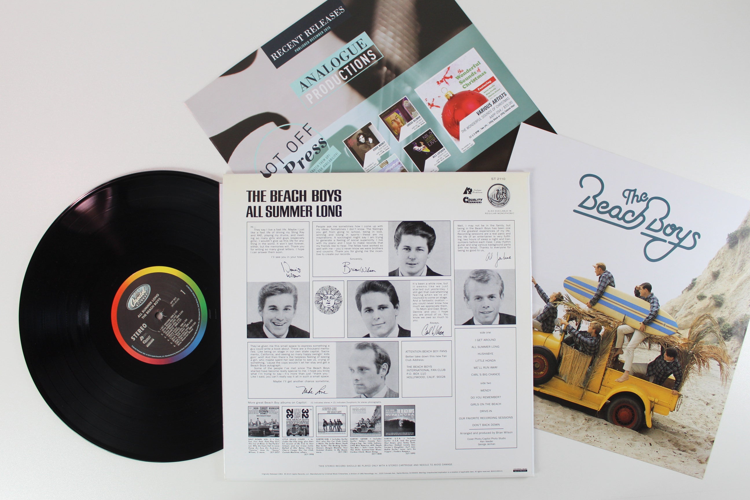 The Beach Boys - All Summer Long on Capitol / Analogue Productions Reissue