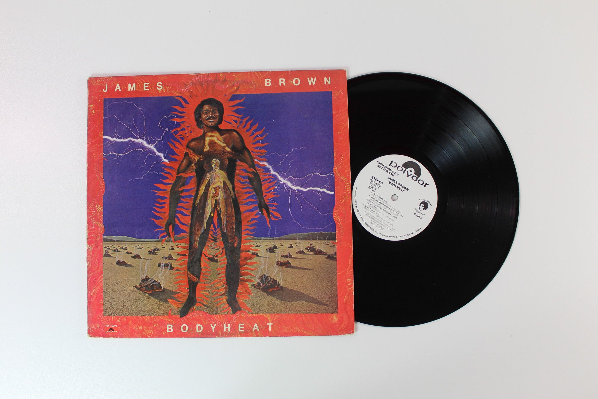 James Brown - Bodyheat on Polydor Promo
