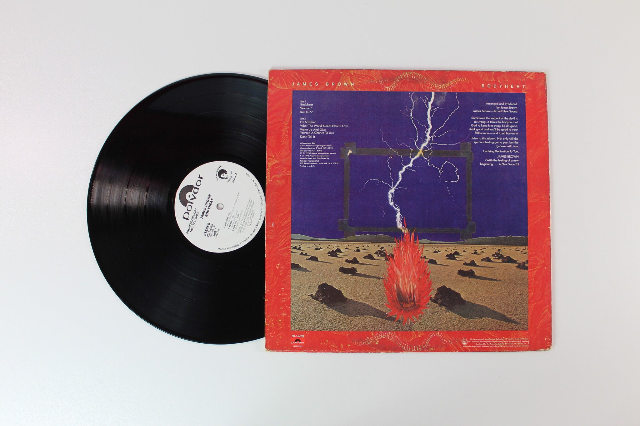 James Brown - Bodyheat on Polydor Promo