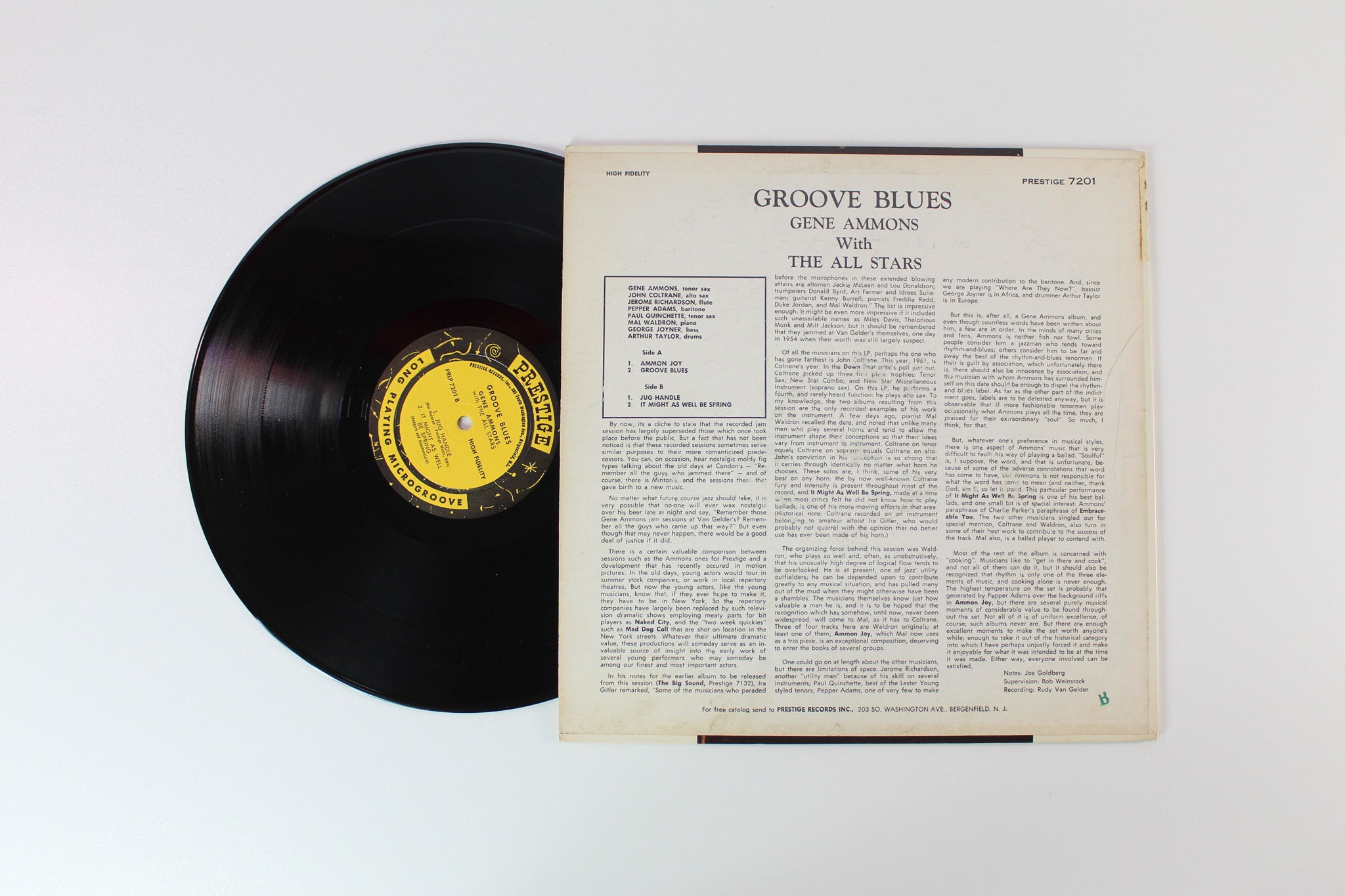 Gene Ammons' All Stars - Groove Blues on Prestige Mono Deep Groove