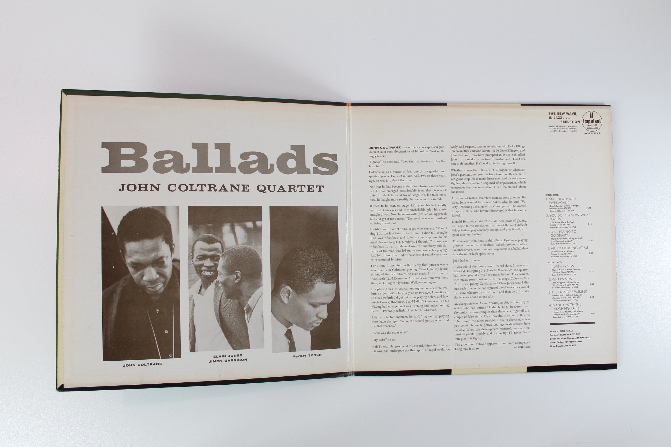 The John Coltrane Quartet - Ballads on Impulse! Mono Reissue