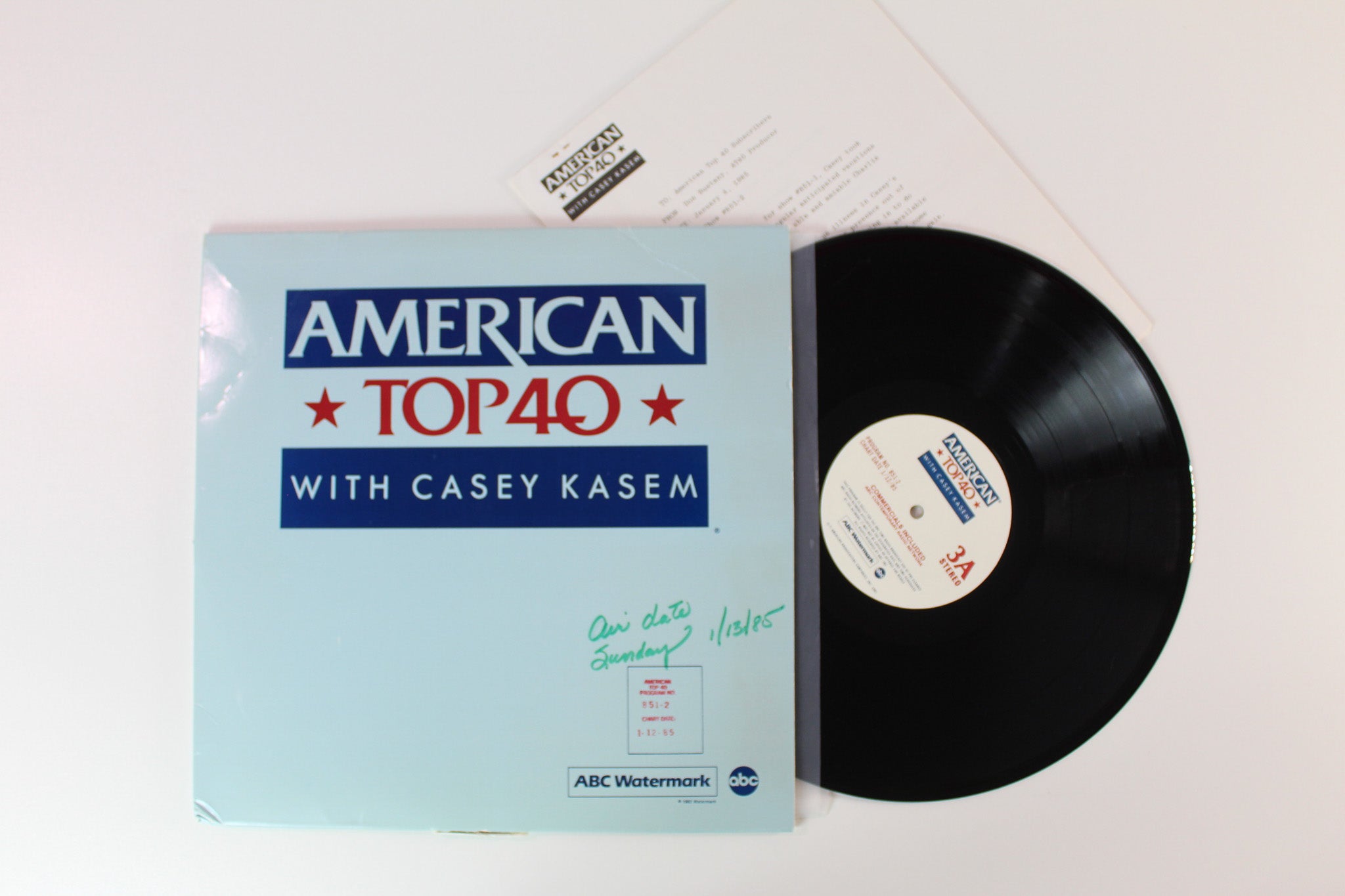 Various - American Top 40 with Casey Kasem (1/12/85) on ABC Watermark