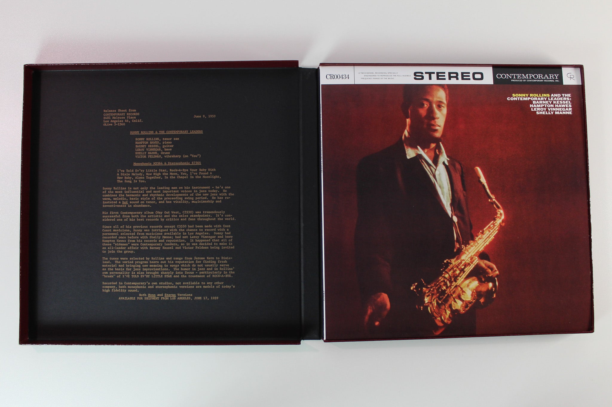 Sonny Rollins - Go West!: The Contemporary Records Albums Box Set Reissue on CRaft Recordings
