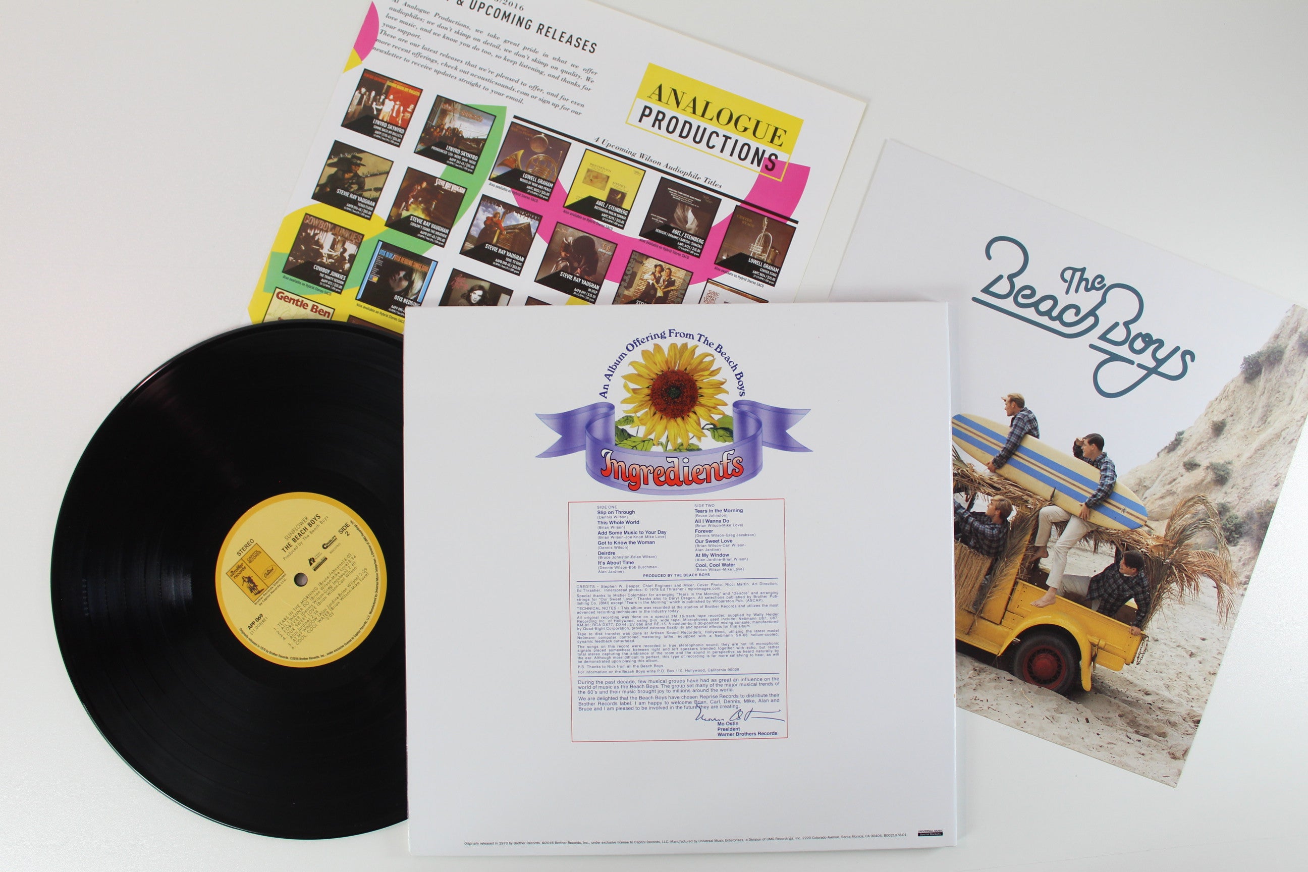 The Beach Boys - Sunflower on Brother Records Analogue Productions Reissue