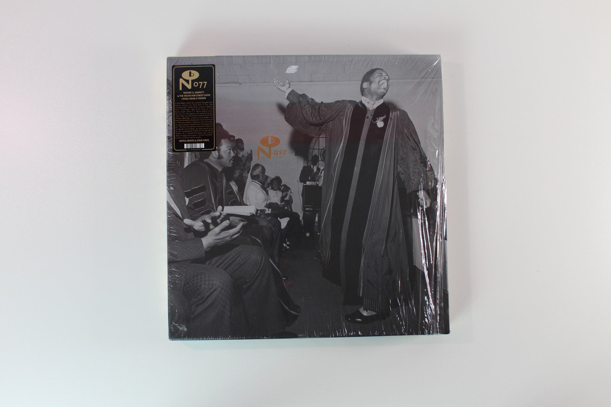 Pastor T. L. Barrett - I Shall Wear A Crown Ltd. Reissue Box Set on Joyful White & Gold Vinyl