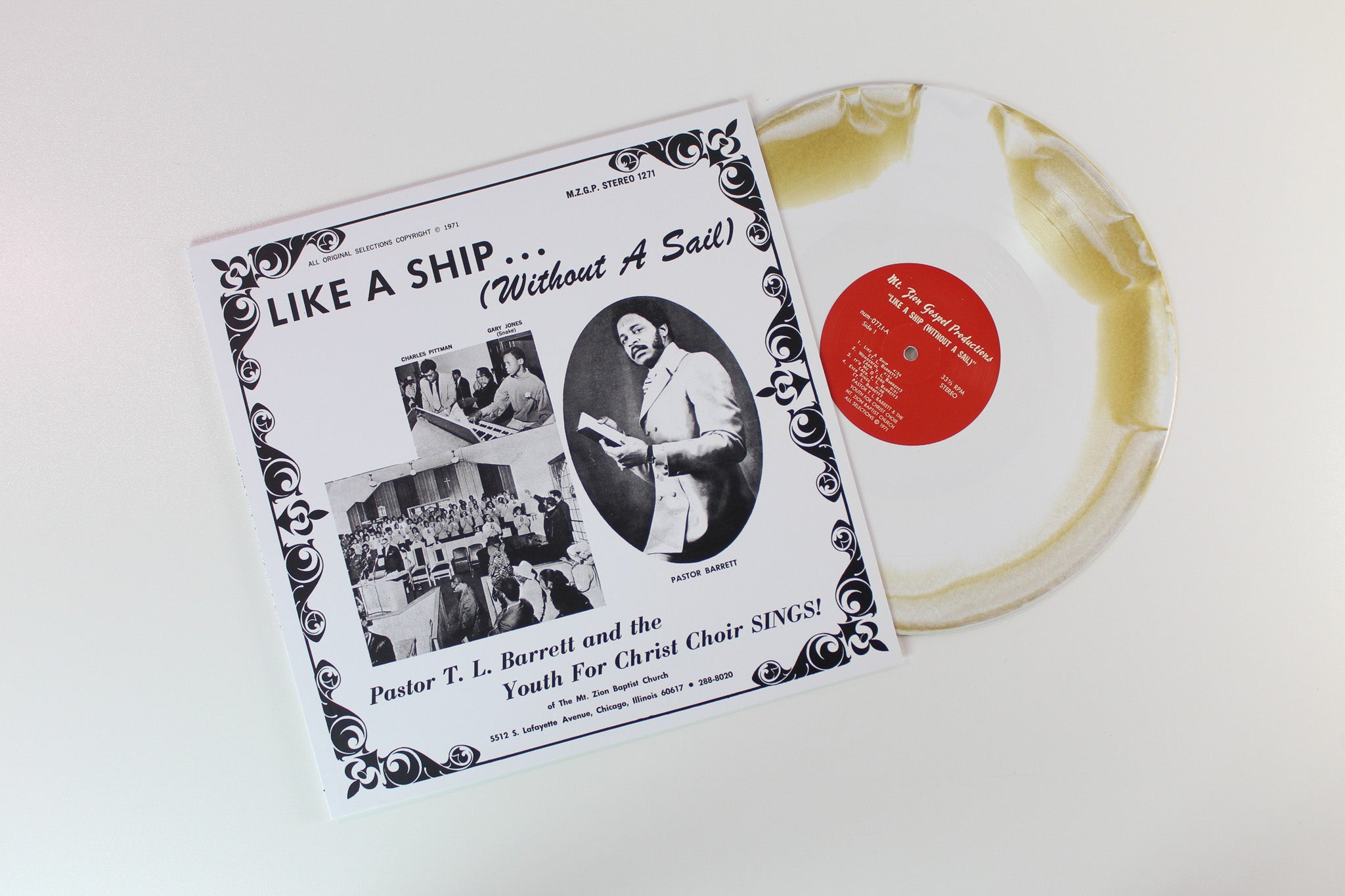 Pastor T. L. Barrett - I Shall Wear A Crown Ltd. Reissue Box Set on Joyful White & Gold Vinyl