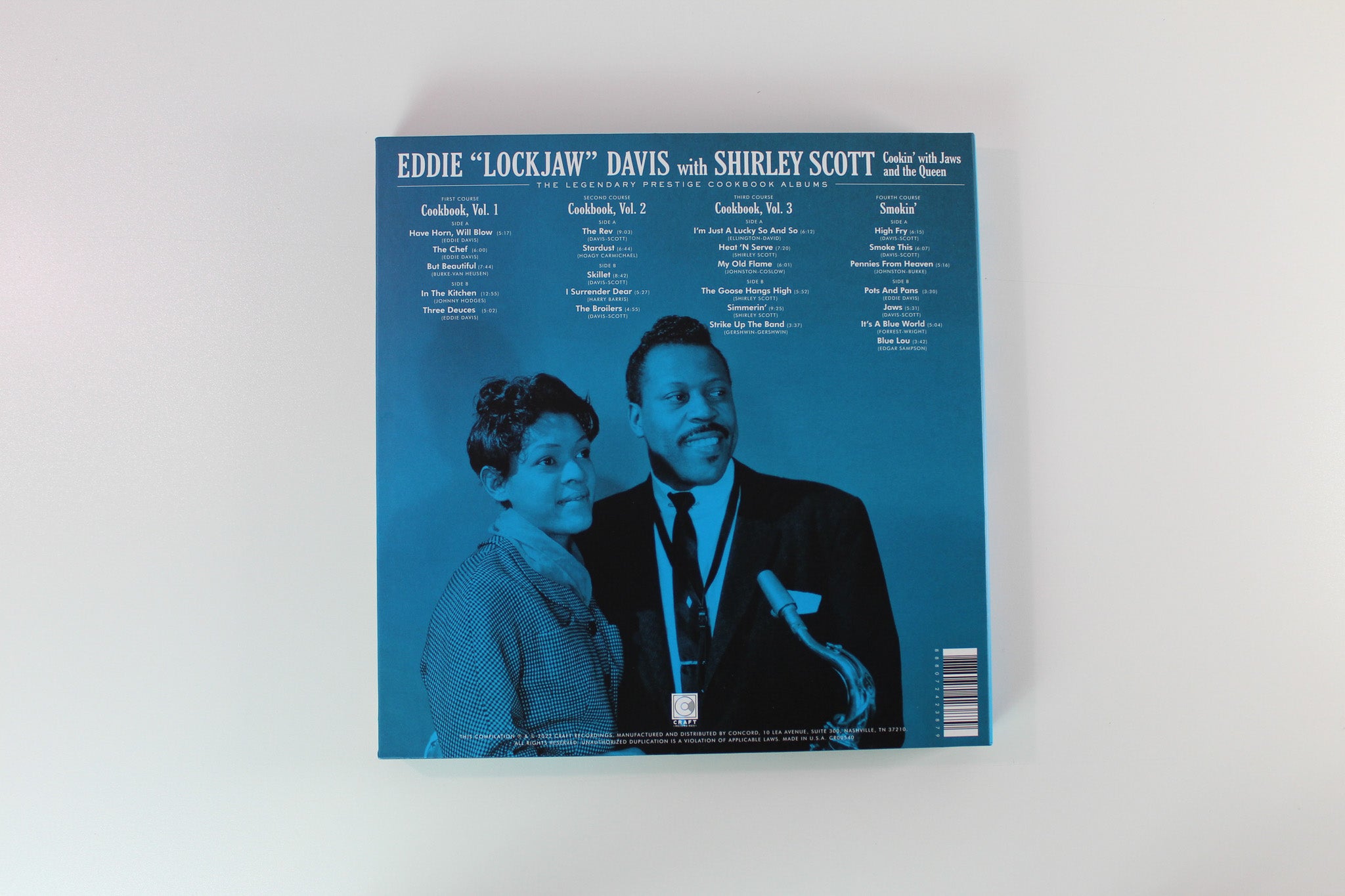 Eddie "Lockjaw" Davis - Cookin' With Jaws And The Queen: The Legendary Prestige Cookbook Albums Ltd. Box Set Reissue on Craft Recordings