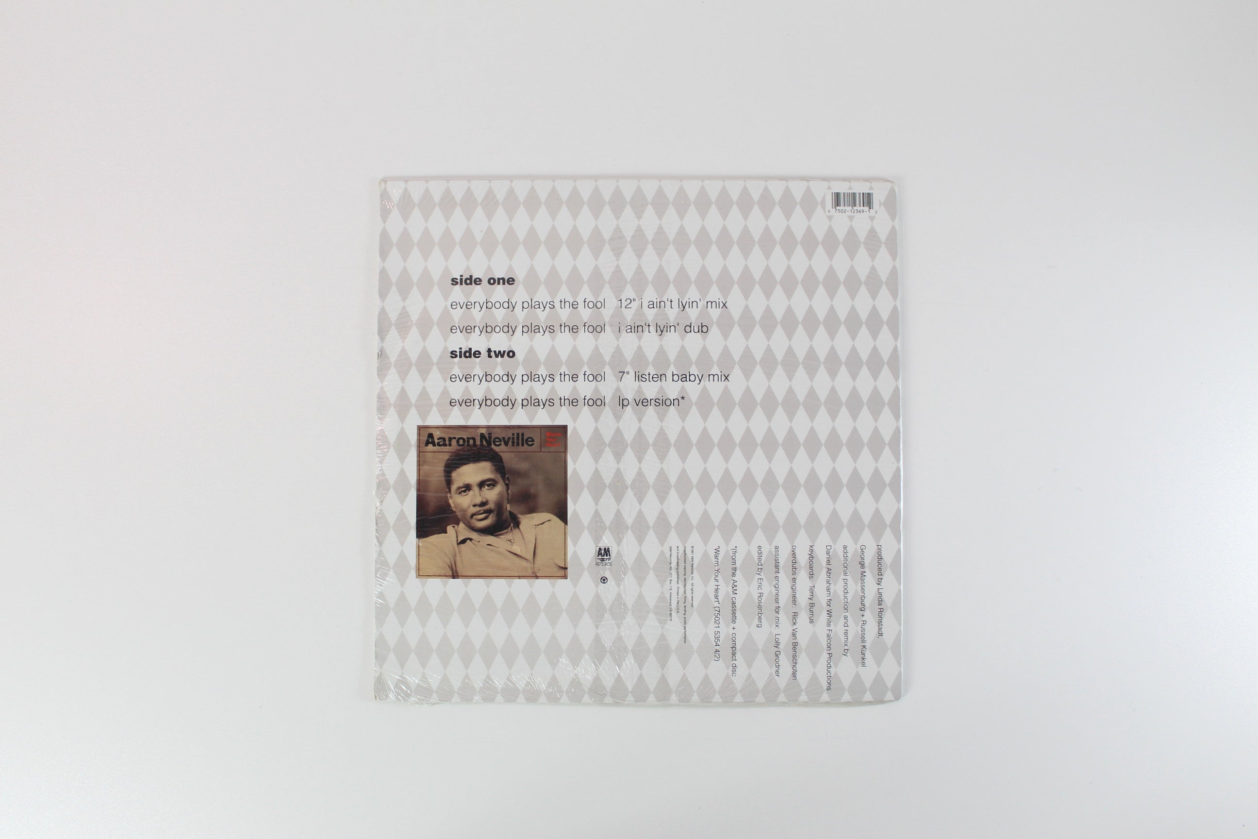 Aaron Neville - Everybody Plays The Fool on A&M 12" Single Sealed