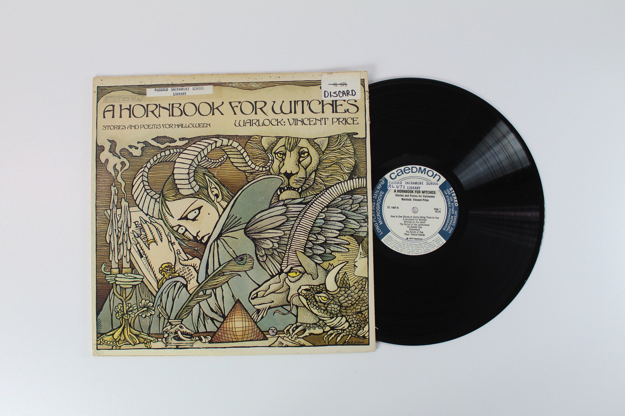Vincent Price - A Hornbook For Witches Stories And Poems For Halloween on Caedmon