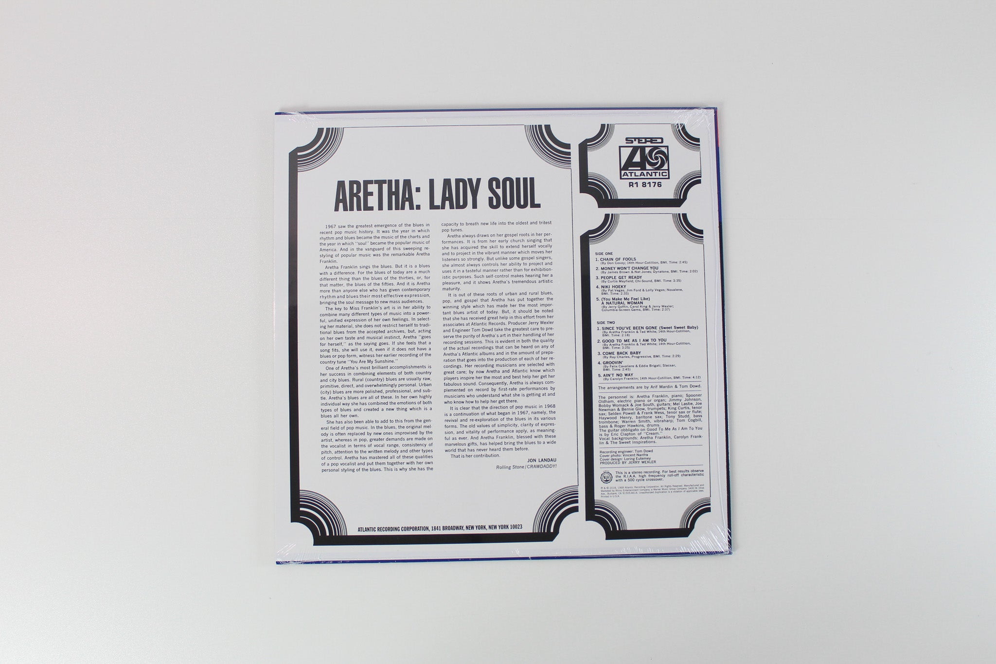 Aretha Franklin - Lady Soul on Atlantic Rhino Ltd 180 Gram Reissue Sealed