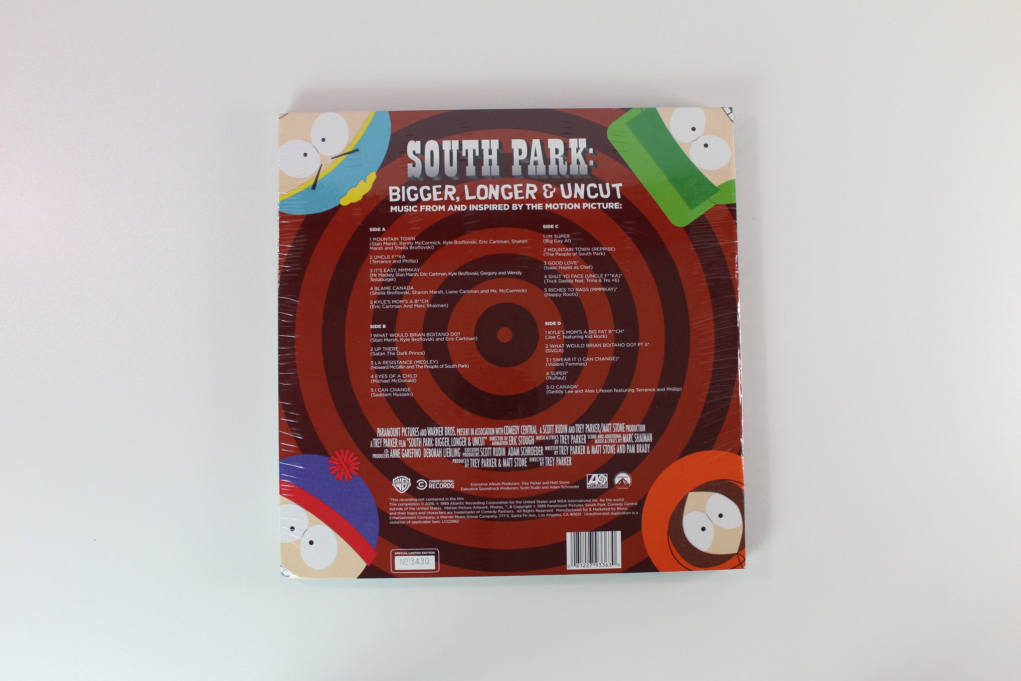 Various - Music From And Inspired By The Motion Picture South Park: Bigger, Longer & Uncut SEALED Ltd. RSD Edition Numbered