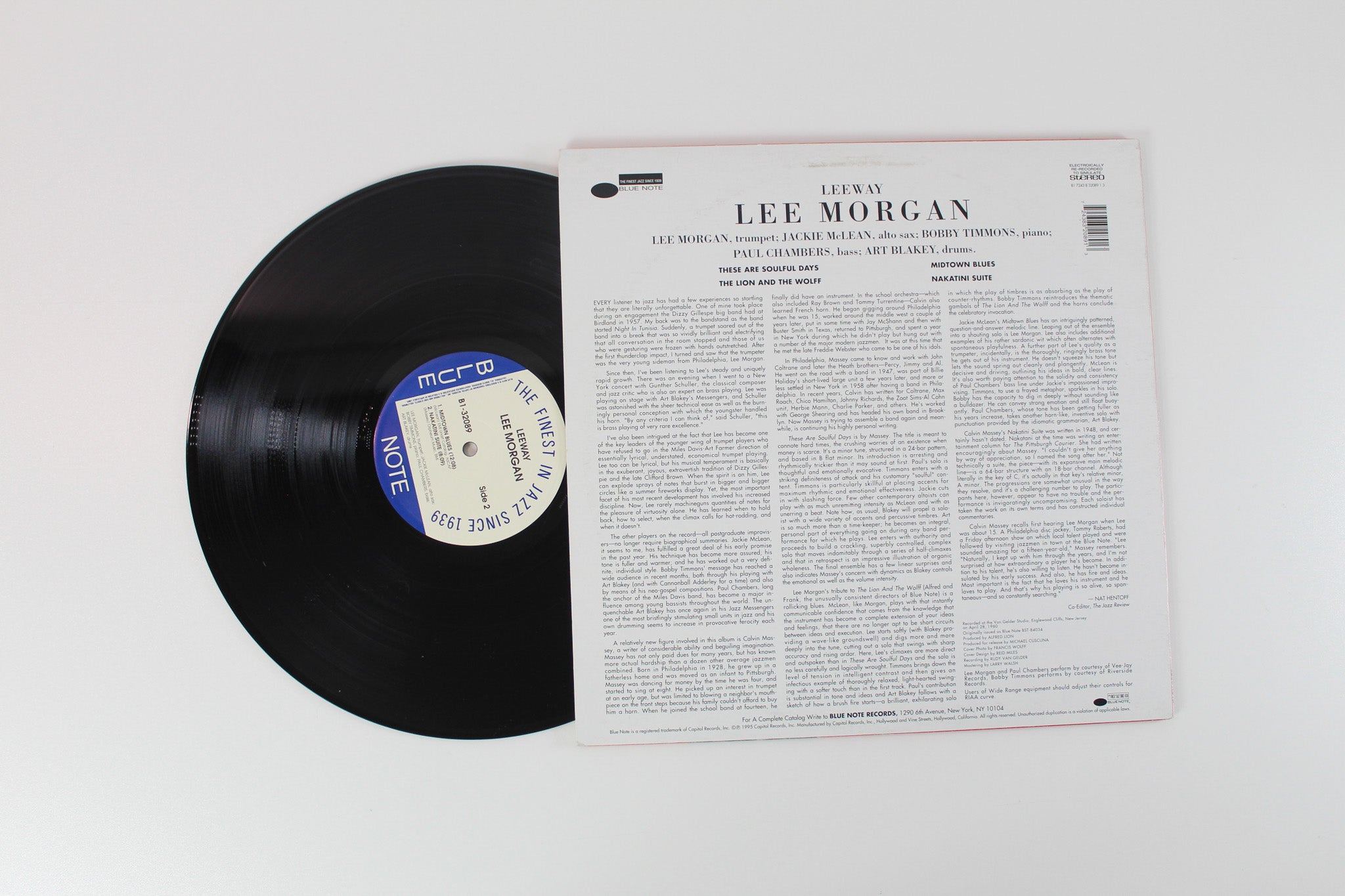 Lee Morgan - Leeway on Blue Note Connoisseur Series Ltd 180 Gram Reissue