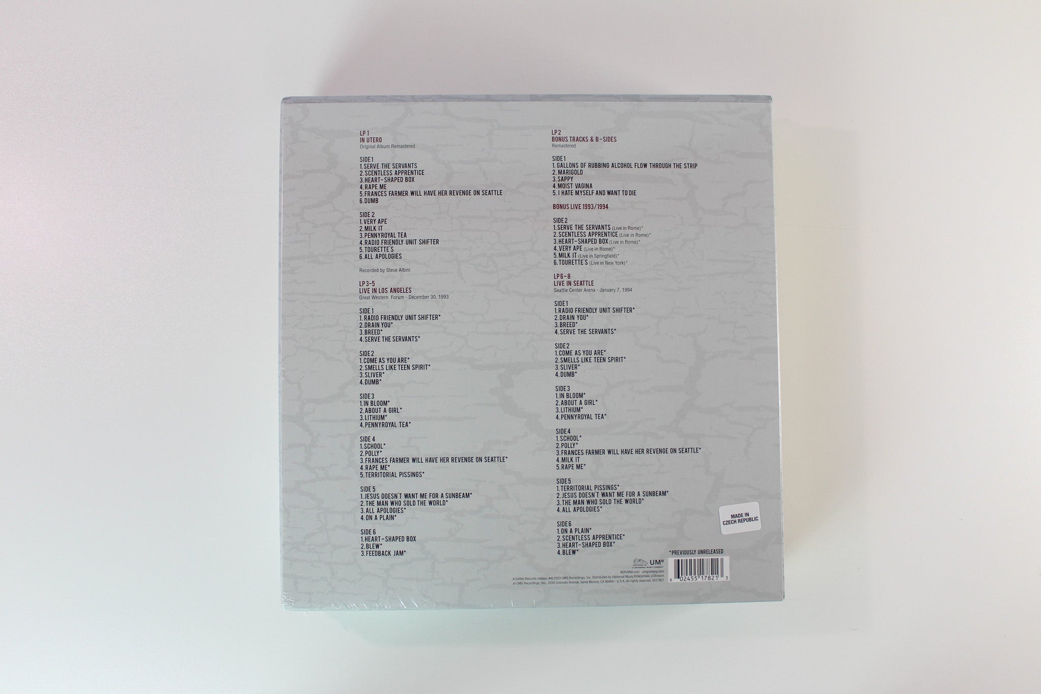 Nirvana - In Utero 30th Anniversary Super Deluxe Edition SEALED on DGC