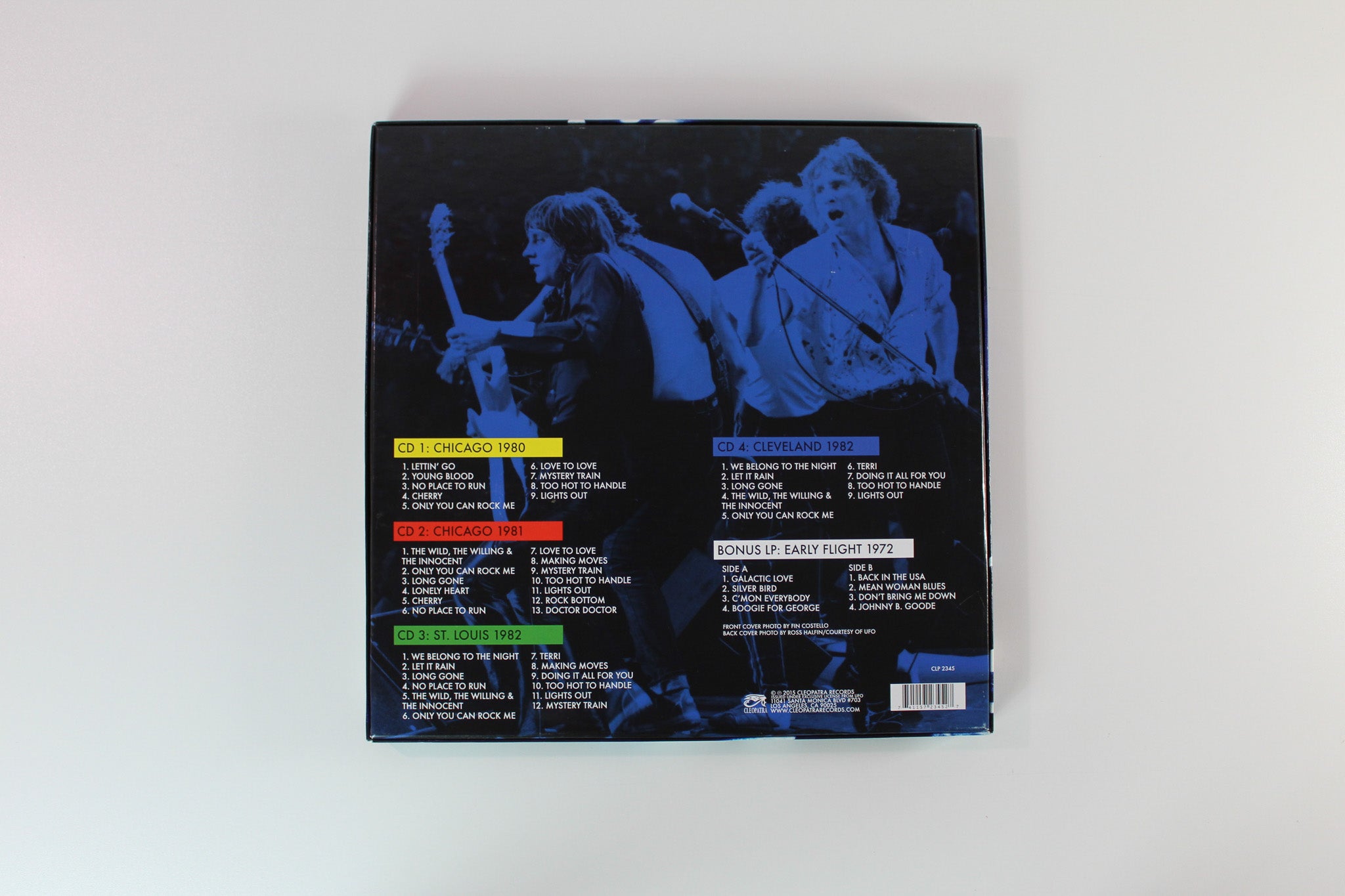 UFO - Live Sightings Ltd. Edition Box Set on Cleopatra White Vinyl
