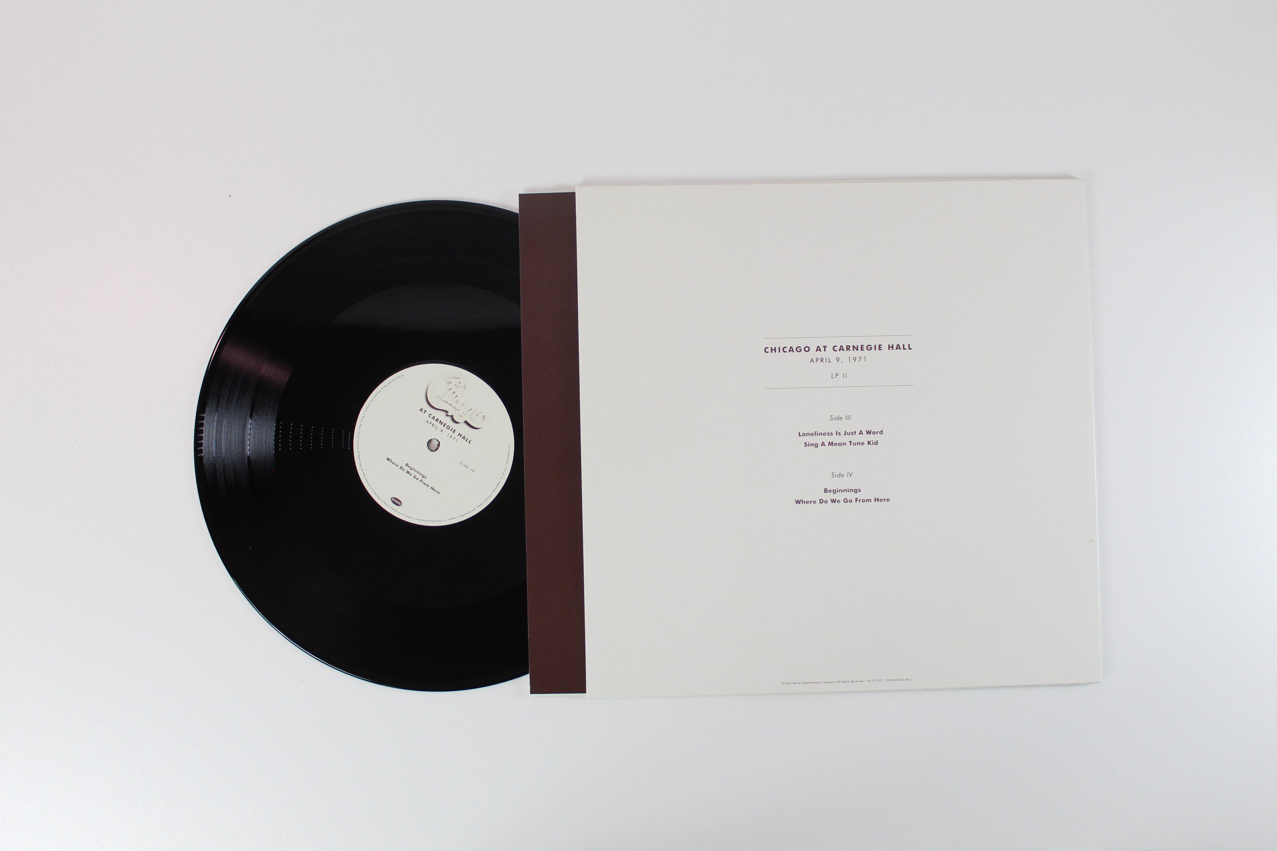 Chicago - At Carnegie Hall - April 9 1971 on Rhino RSD 2022 Ltd Box Set Reissue