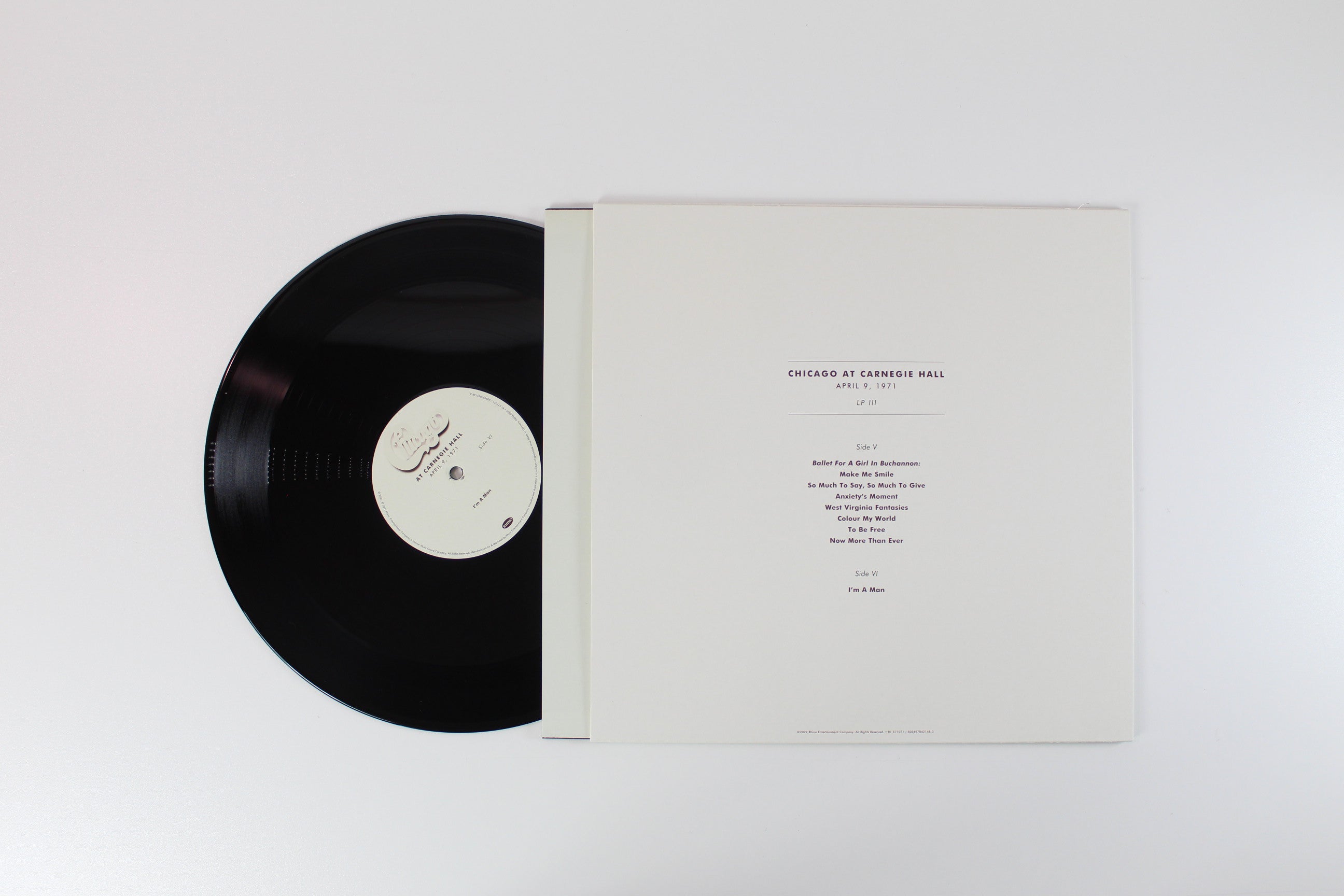 Chicago - At Carnegie Hall - April 9 1971 on Rhino RSD 2022 Ltd Box Set Reissue