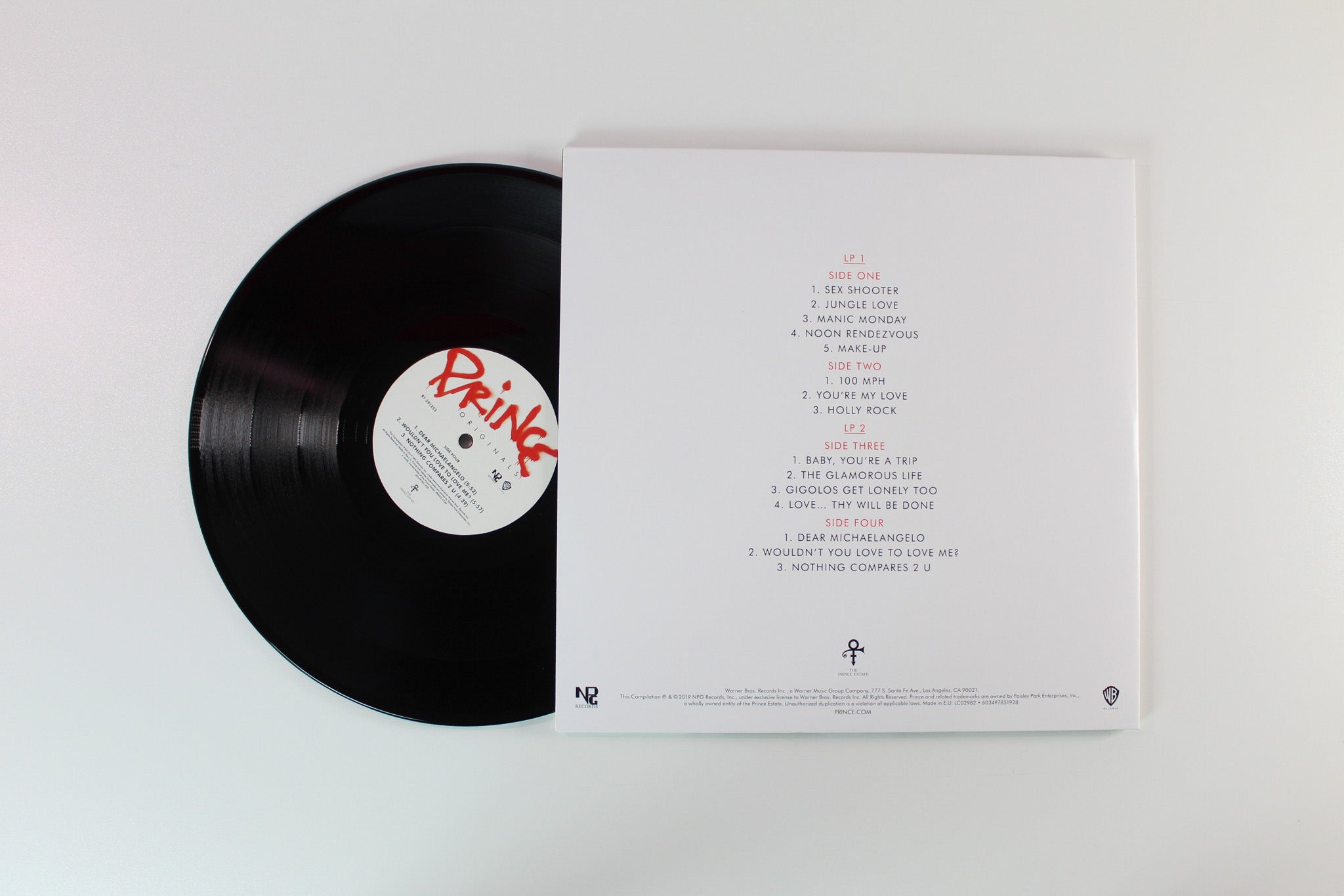 Prince - Originals on Warner Bros. Records