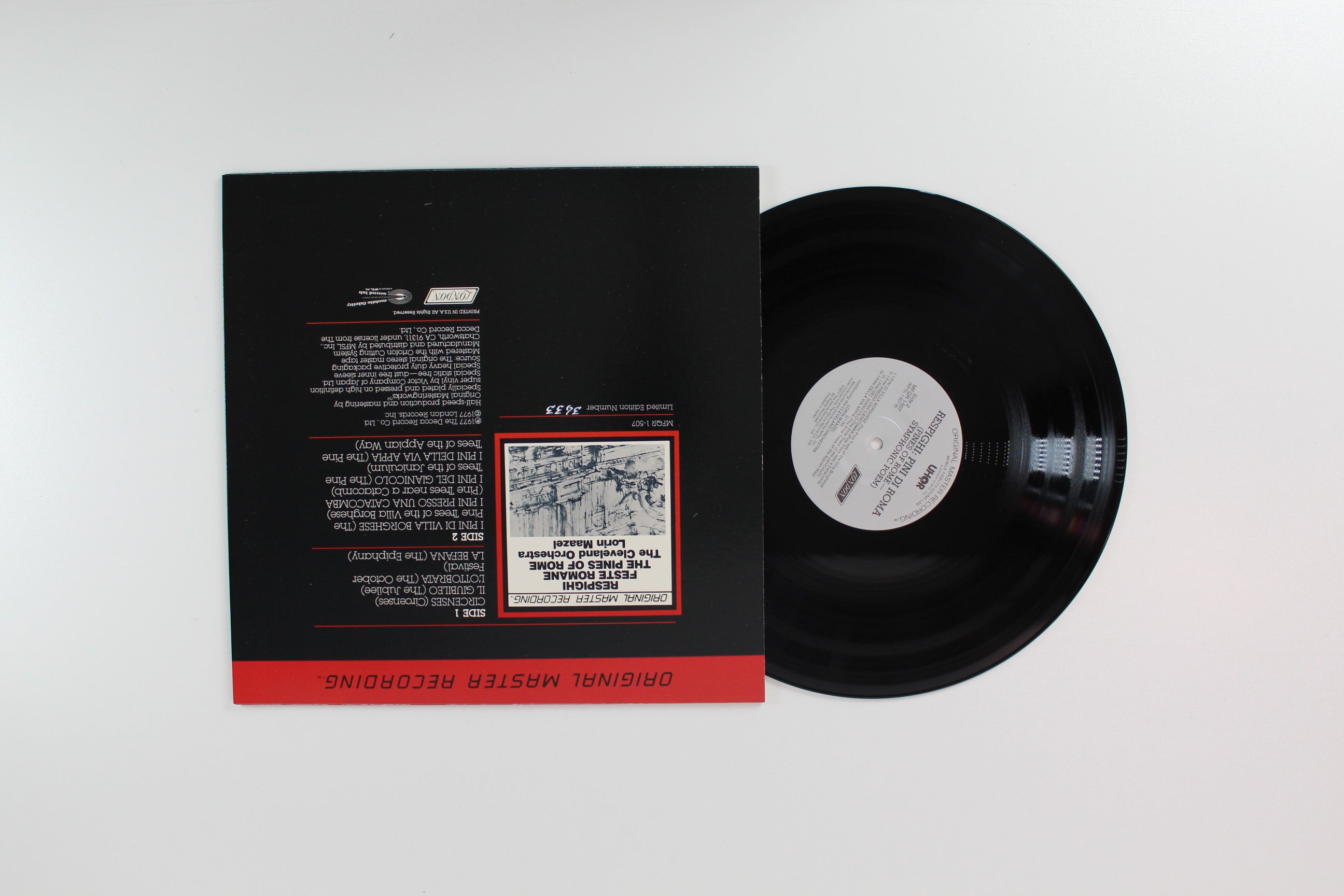 Ottorino Respighi, The Cleveland Orchestra, Lorin Maazel - Feste Romane / The Pines Of Rome Ltd. 200g Reissue on Mobile Fidelity Box Set