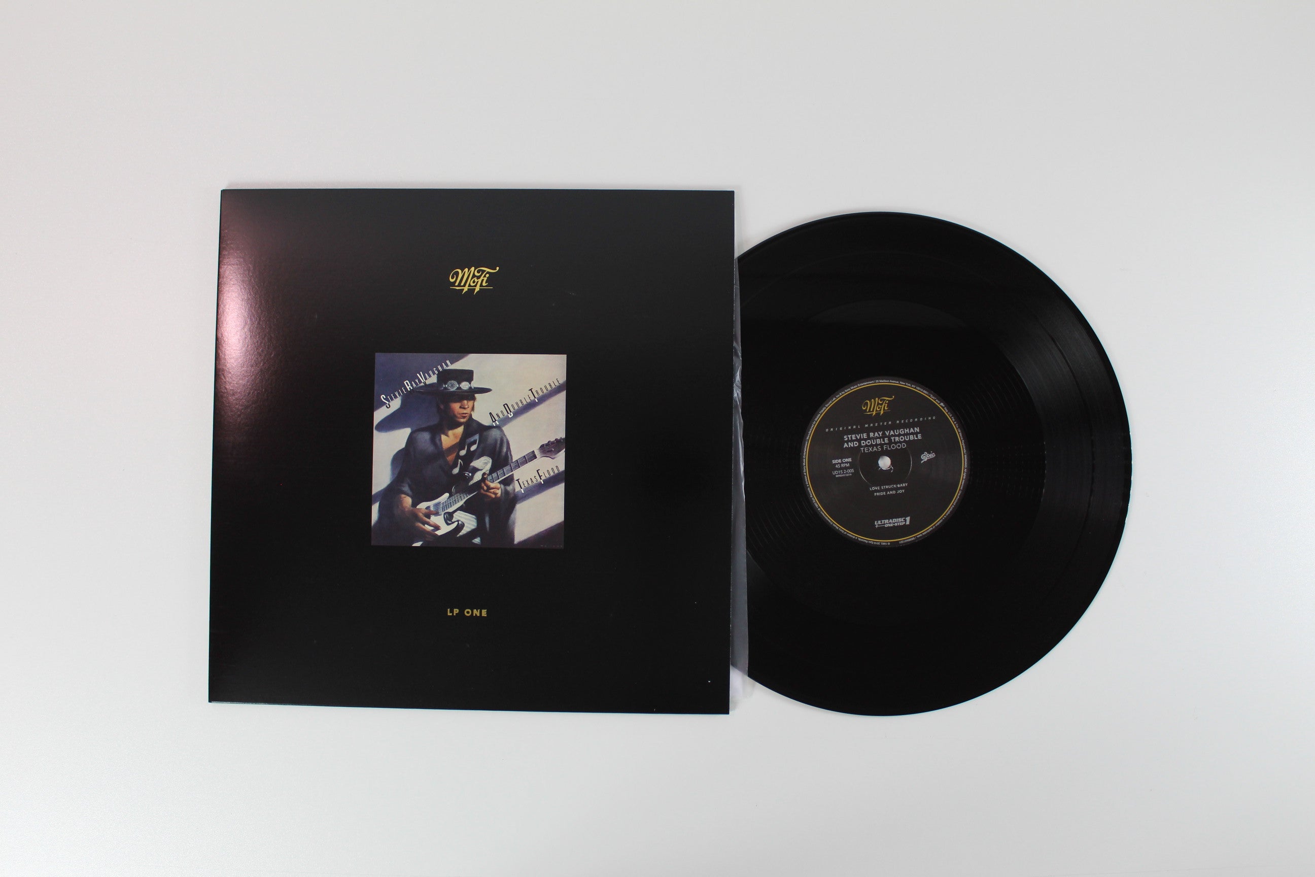 Stevie Ray Vaughan & Double Trouble - Texas Flood 45 RPM Numbered Reissue on Mobile Fidelity Sound Lab