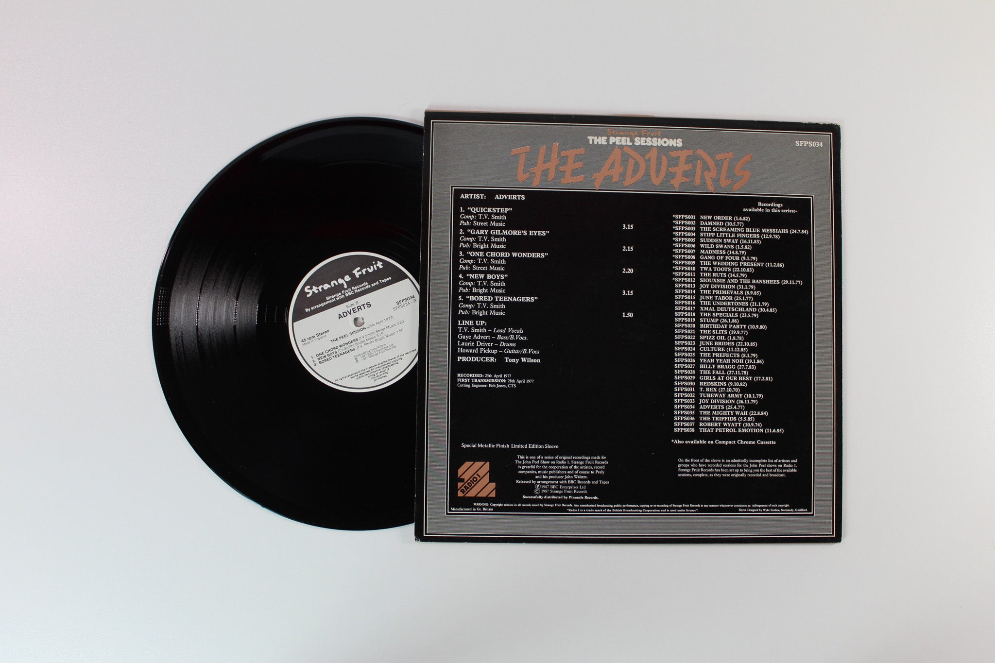 The Adverts - The Peel Sessions on Strange Fruit