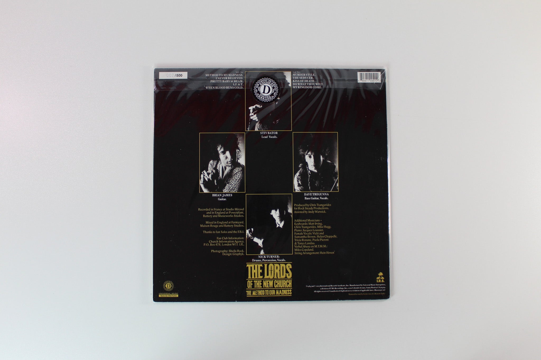 Lords Of The New Church - The Method To Our Madness on Drastic Plastic Ltd. Numbered SEALED