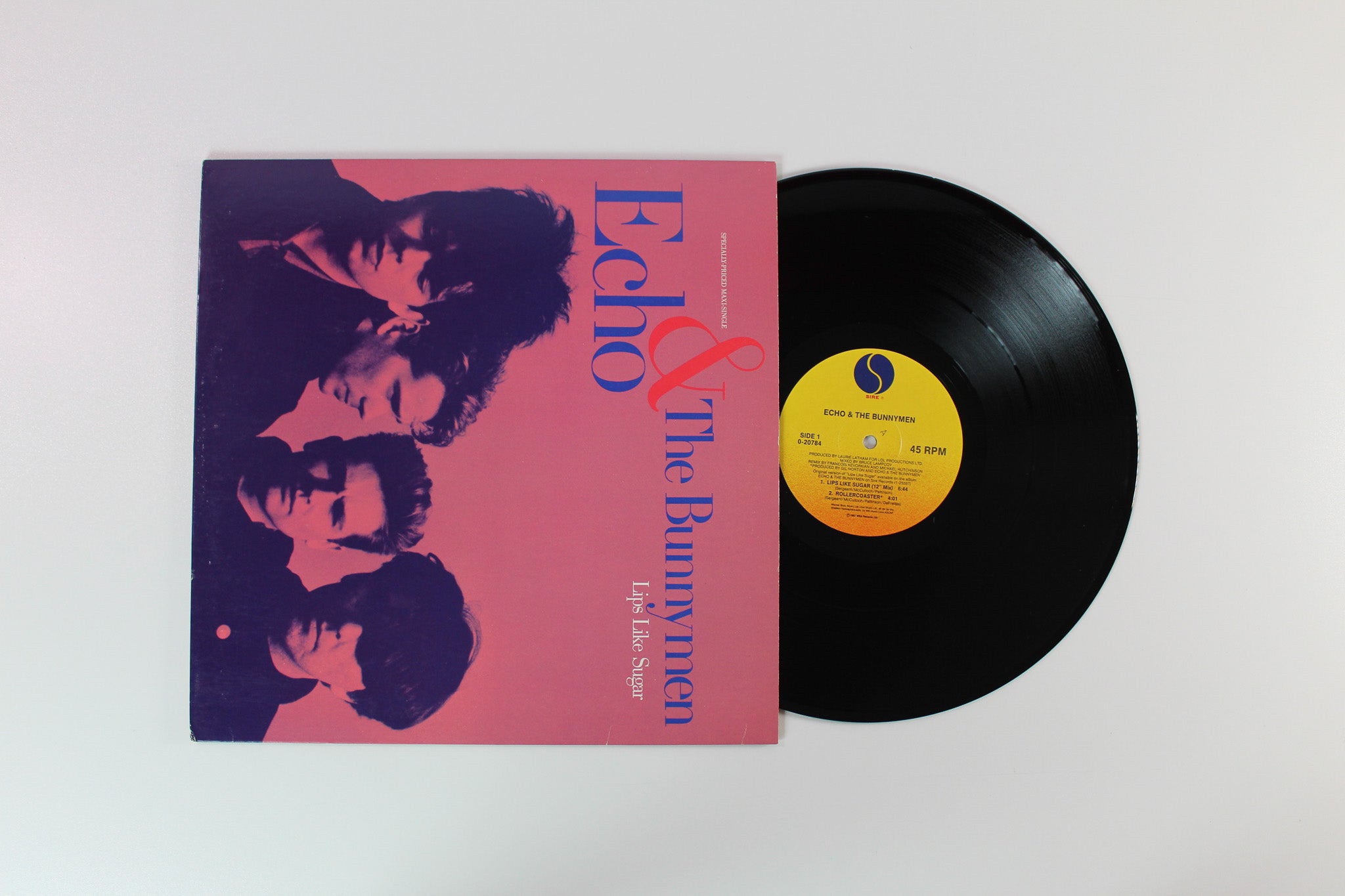 Echo & The Bunnymen - Lips Like Sugar on Sire 45 RPM Maxi-Single