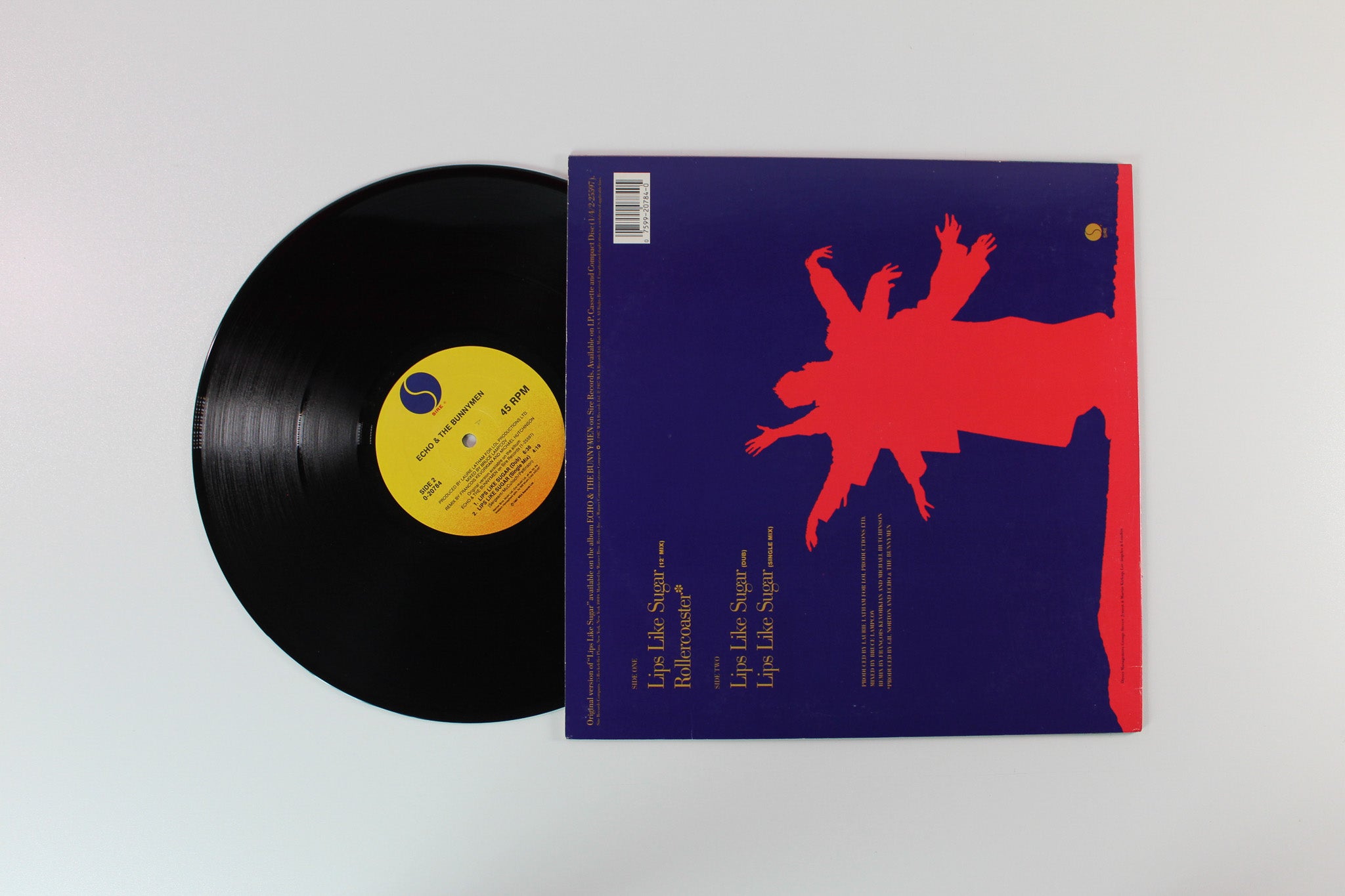 Echo & The Bunnymen - Lips Like Sugar on Sire 45 RPM Maxi-Single