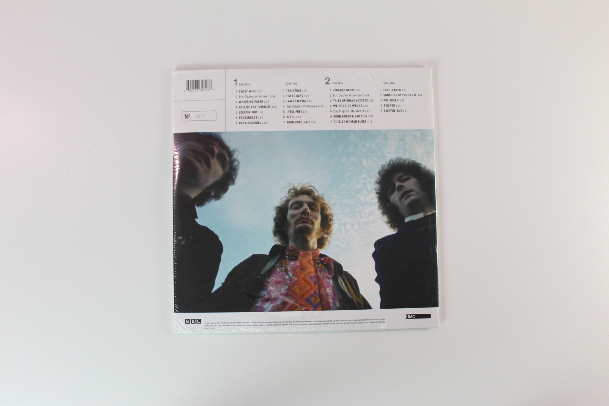 Cream - BBC Sessions on UMC/BBC Ltd. Numbered Reissue SEALED White & Cream Vinyl