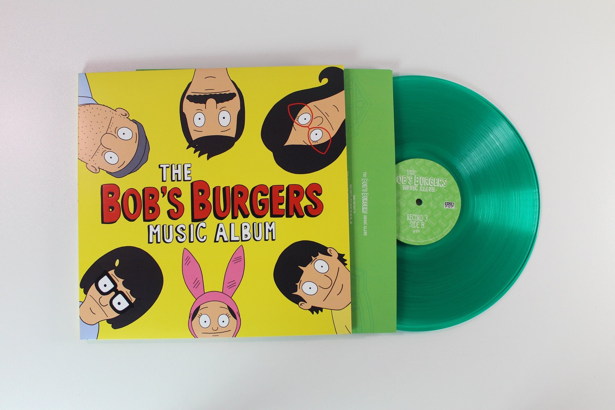 Bob's Burgers - The Bob's Burgers Music Album Deluxe Ltd. Box Set on Sub Pop Red, Yellow & Green Vinyl