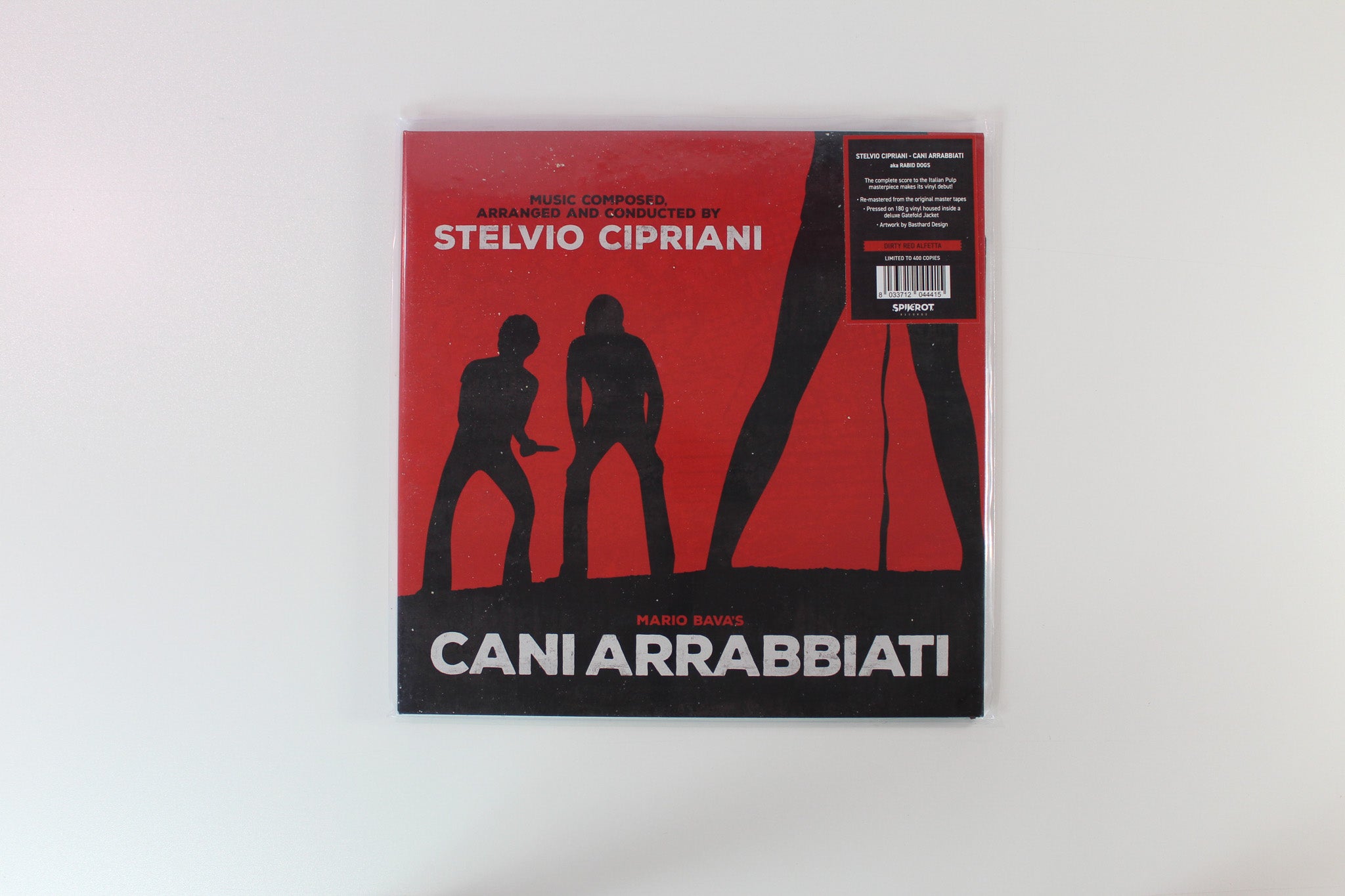 Stelvio Cipriani - Cani Arrabbiati on Spikerot Records Ltd. Dirty Red Alfaletta Variant