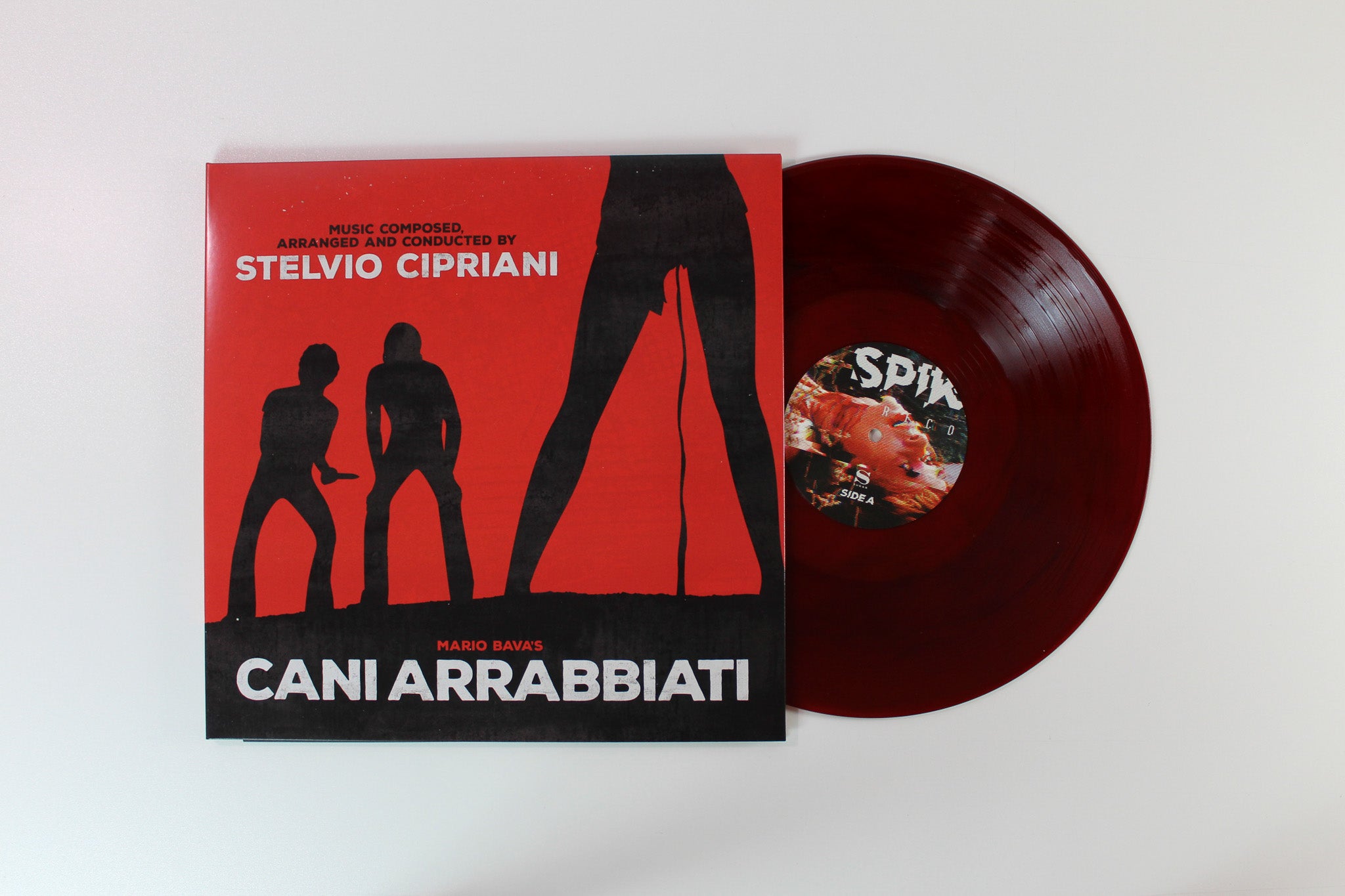 Stelvio Cipriani - Cani Arrabbiati on Spikerot Records Ltd. Dirty Red Alfaletta Variant