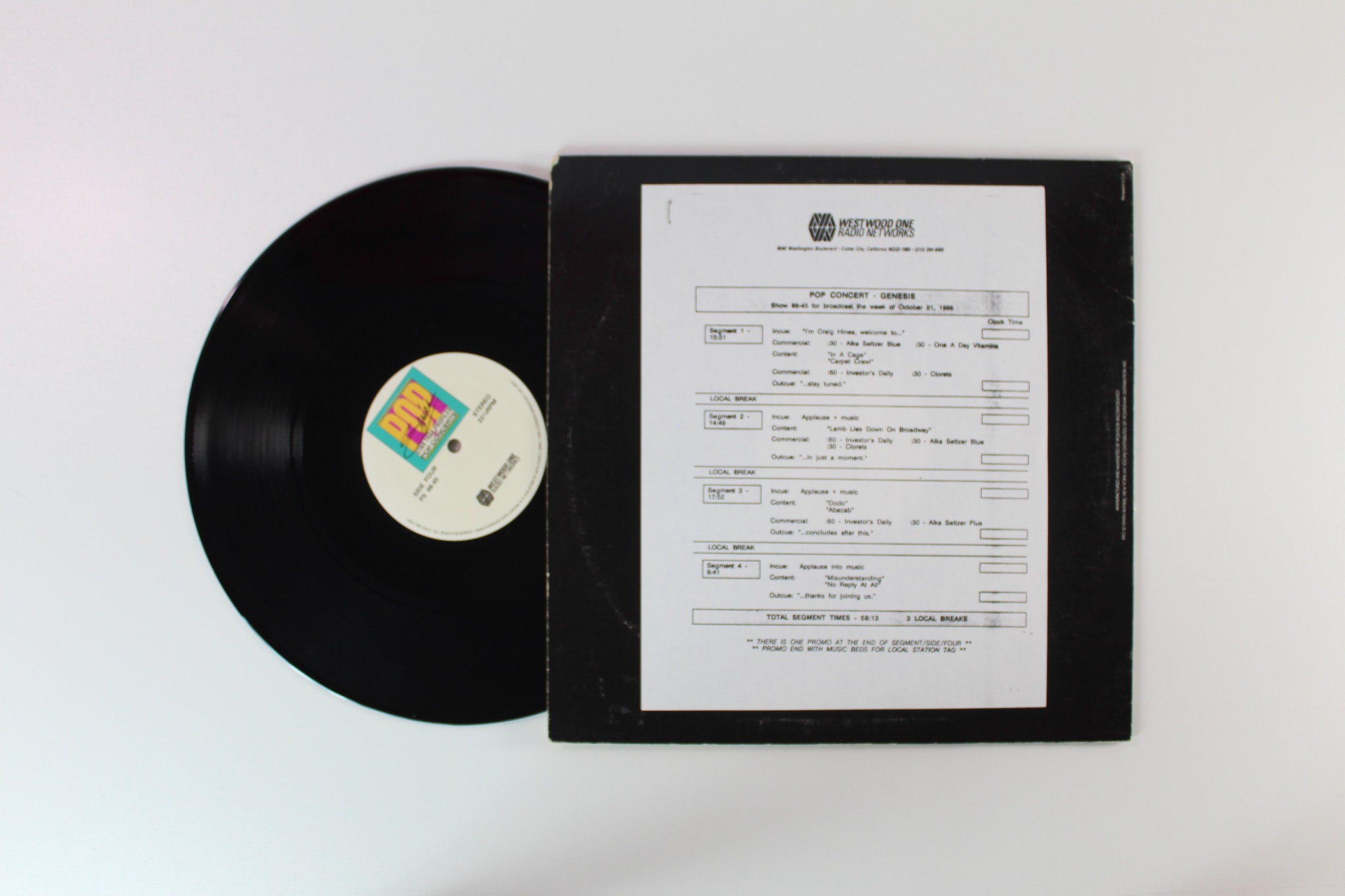 Genesis - Star Trak Profiles Pop Concert Series: Genesis (Show 88-45) on Westwood One Radio Networks