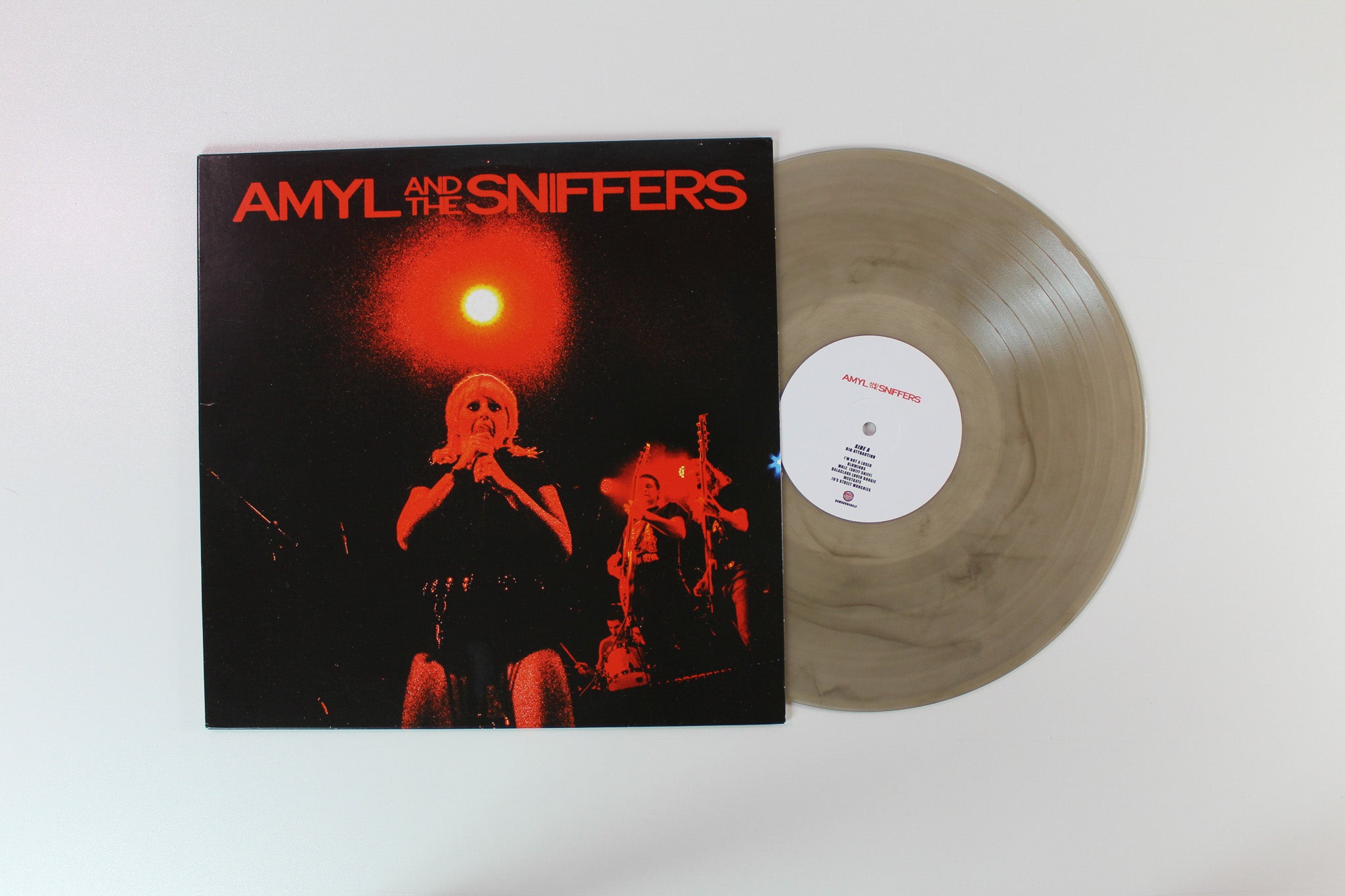 Amyl And The Sniffers - Big Attraction & Giddy Up on Damaged Goods Ltd. Smoke Vinyl 45 RPM