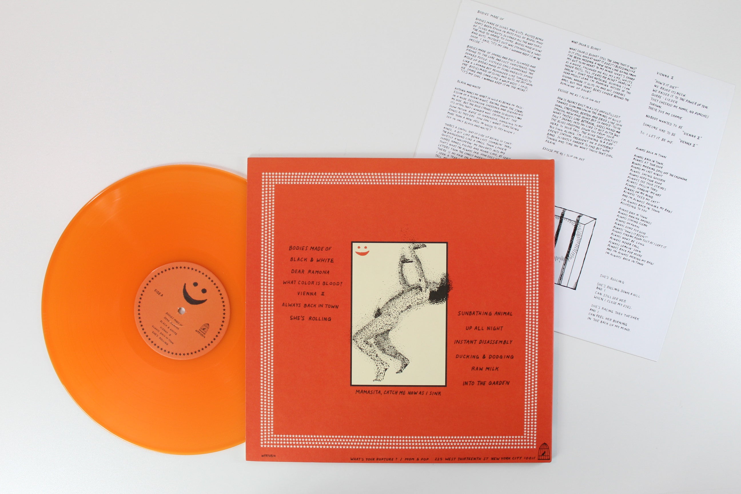 Parquet Courts - Sunbathing Animal on What's Your Rupture? - Orange Vinyl