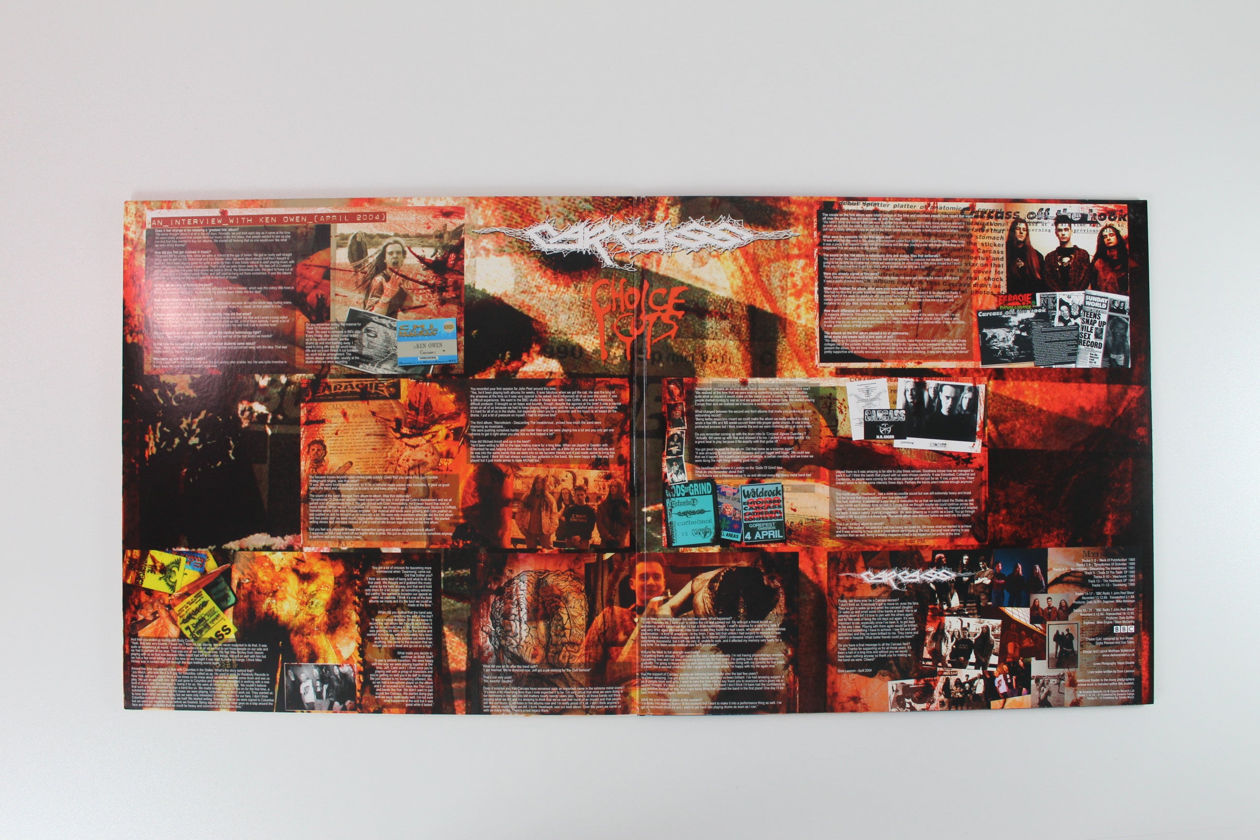 Carcass - Choice Cuts on Century Media / Earache - Red Transparent Vinyl