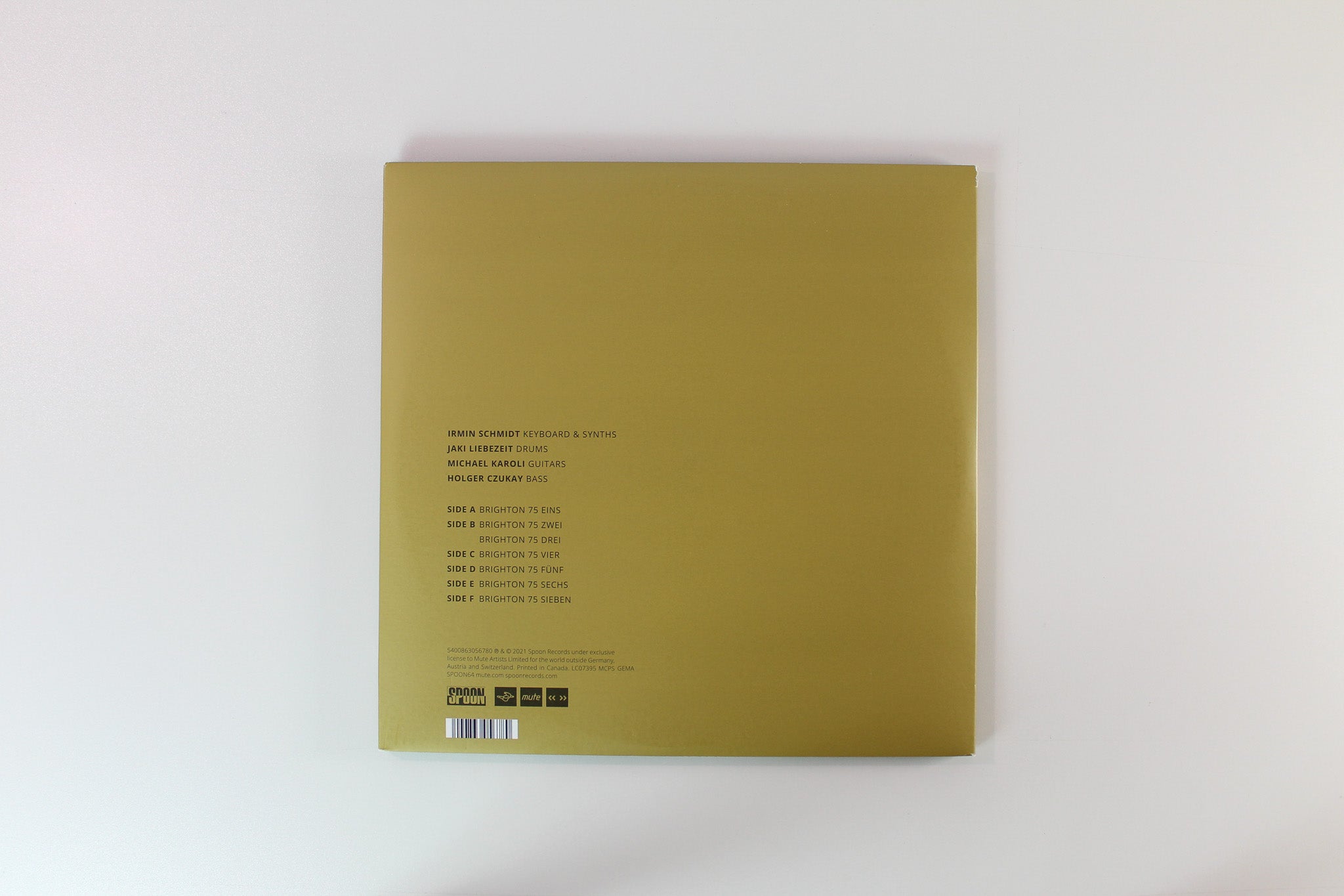 Can - Live In Brighton 1975 on Spoon Records Ltd. Gold Vinyl