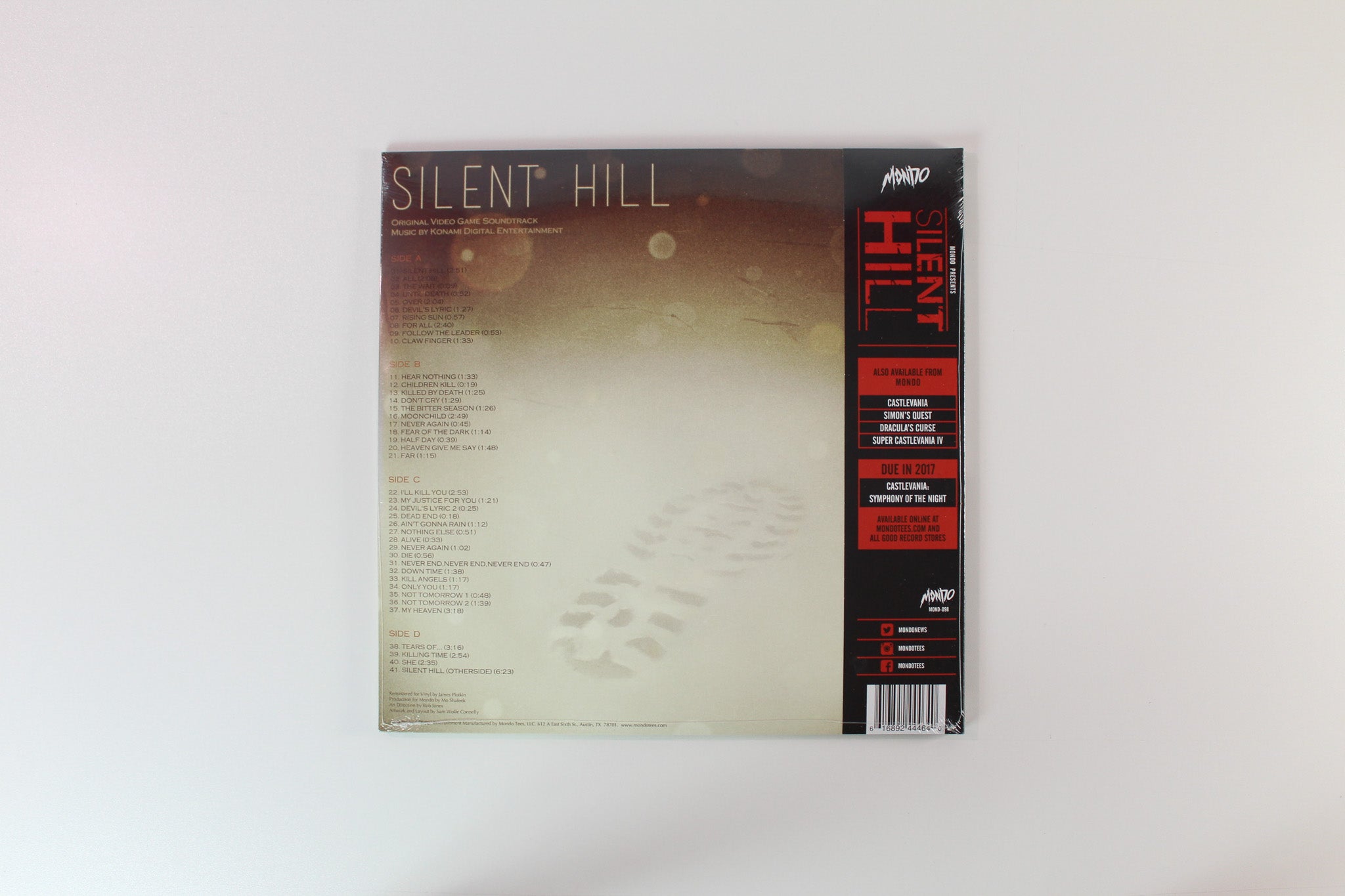 Akira Yamaoka - Silent Hill (Original Video Game Soundtrack) on Mondo Ltd. Reissue Clear w/ White Splatter SEALED