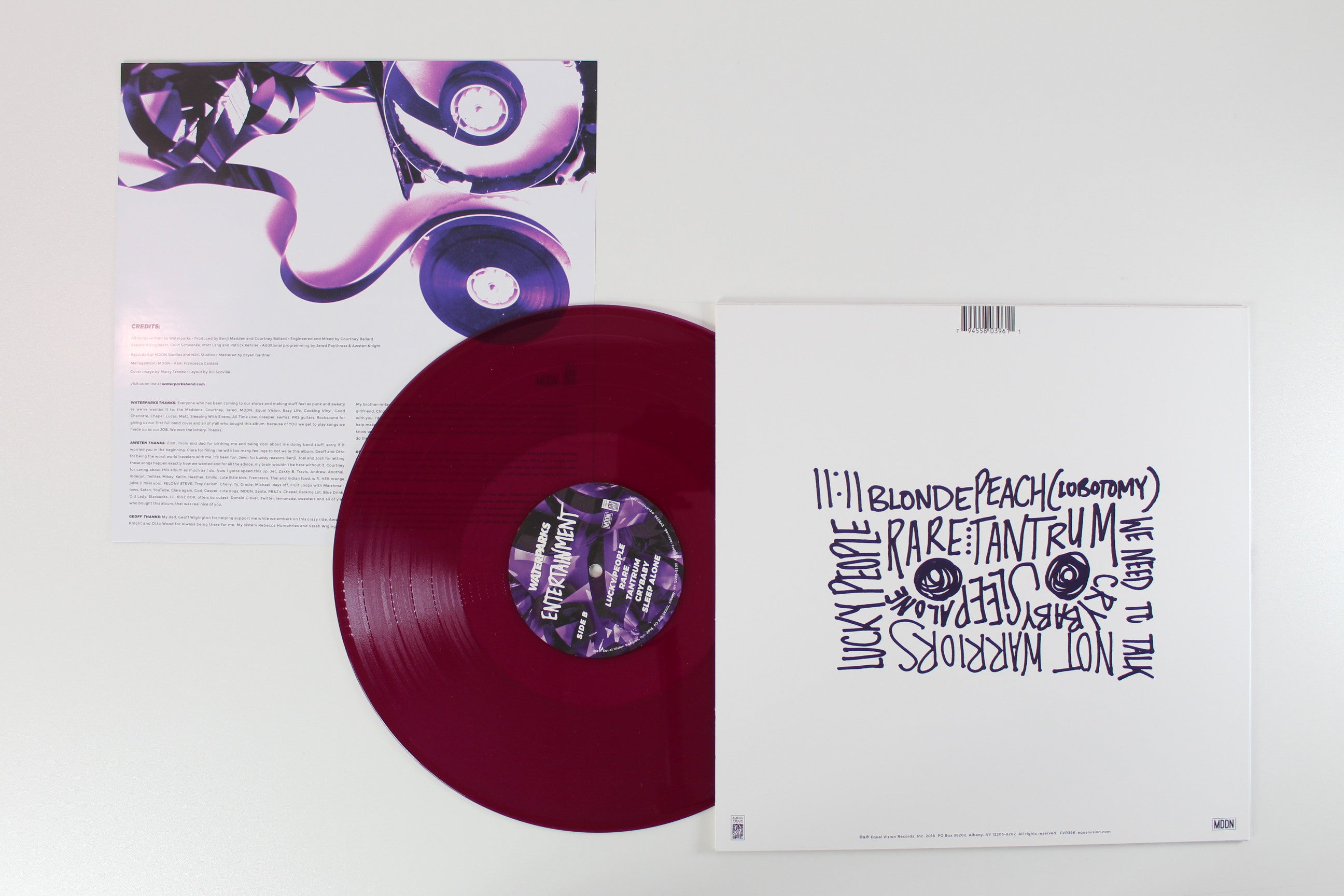 Waterparks - Entertainment on Equal Vision Records - Eggplant Translucent Vinyl