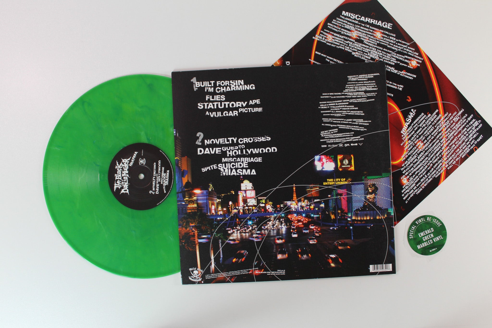 The Black Dahlia Murder - Miasma on Metal Blade Records Ltd. Reissue Emerald Green Marbled Vinyl